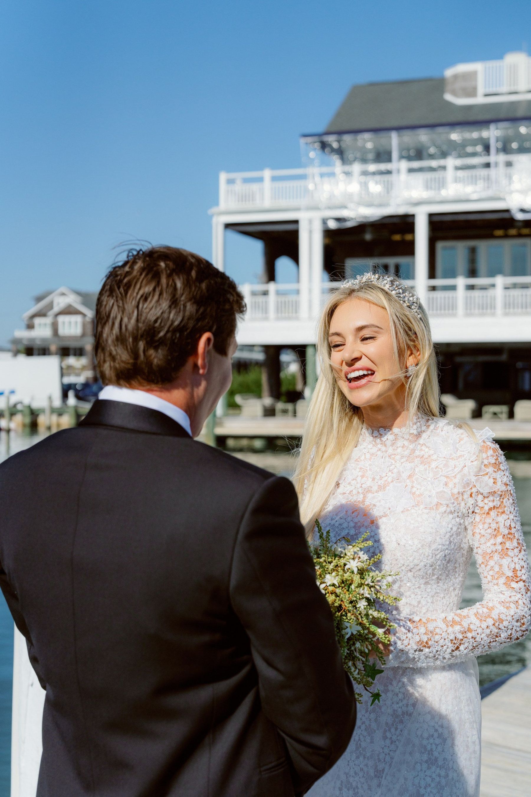 Katherine &amp; Matt's Classic English Garden Wedding at Bay Head Yacht Club photo