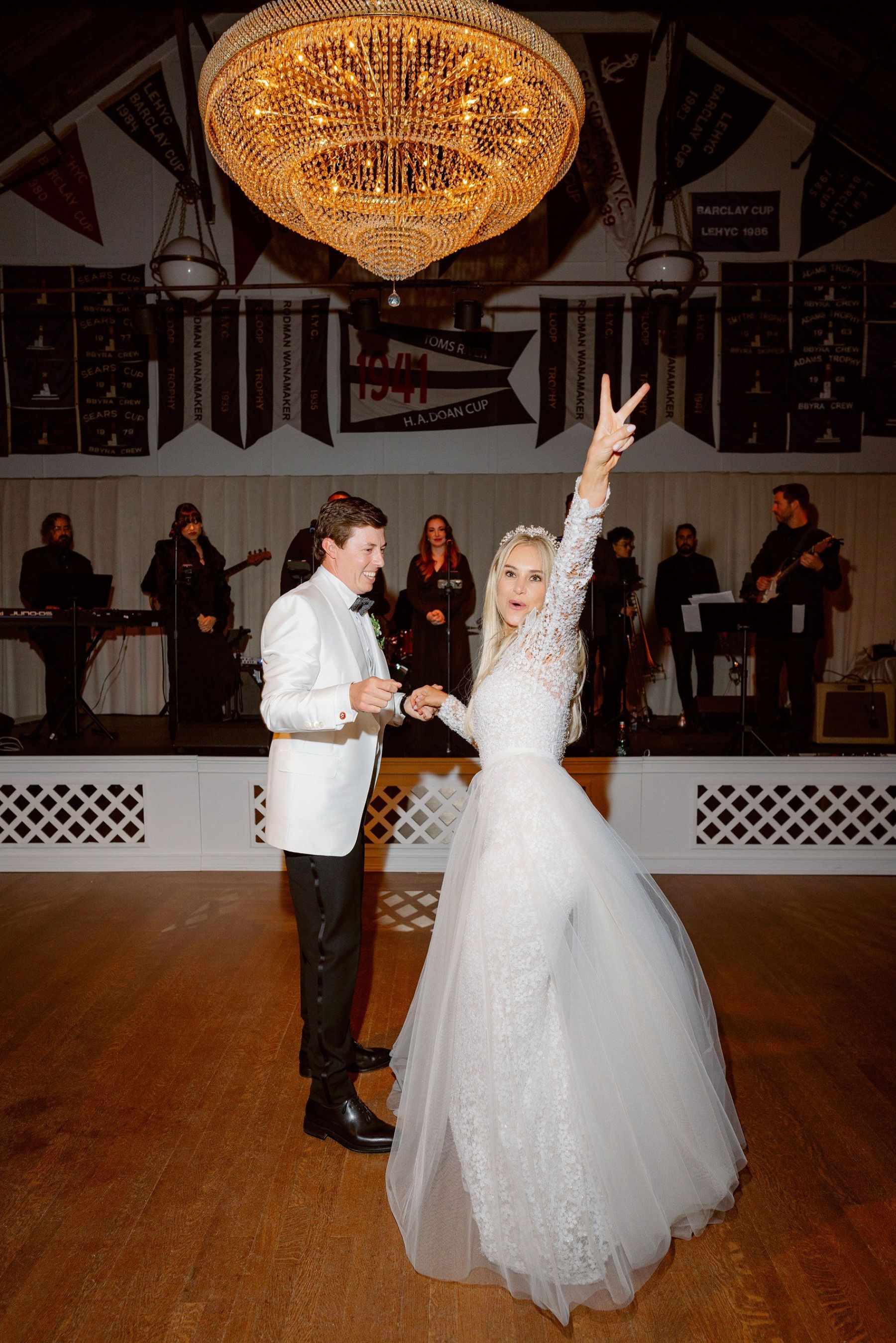 Katherine &amp; Matt's Classic English Garden Wedding at Bay Head Yacht Club photo