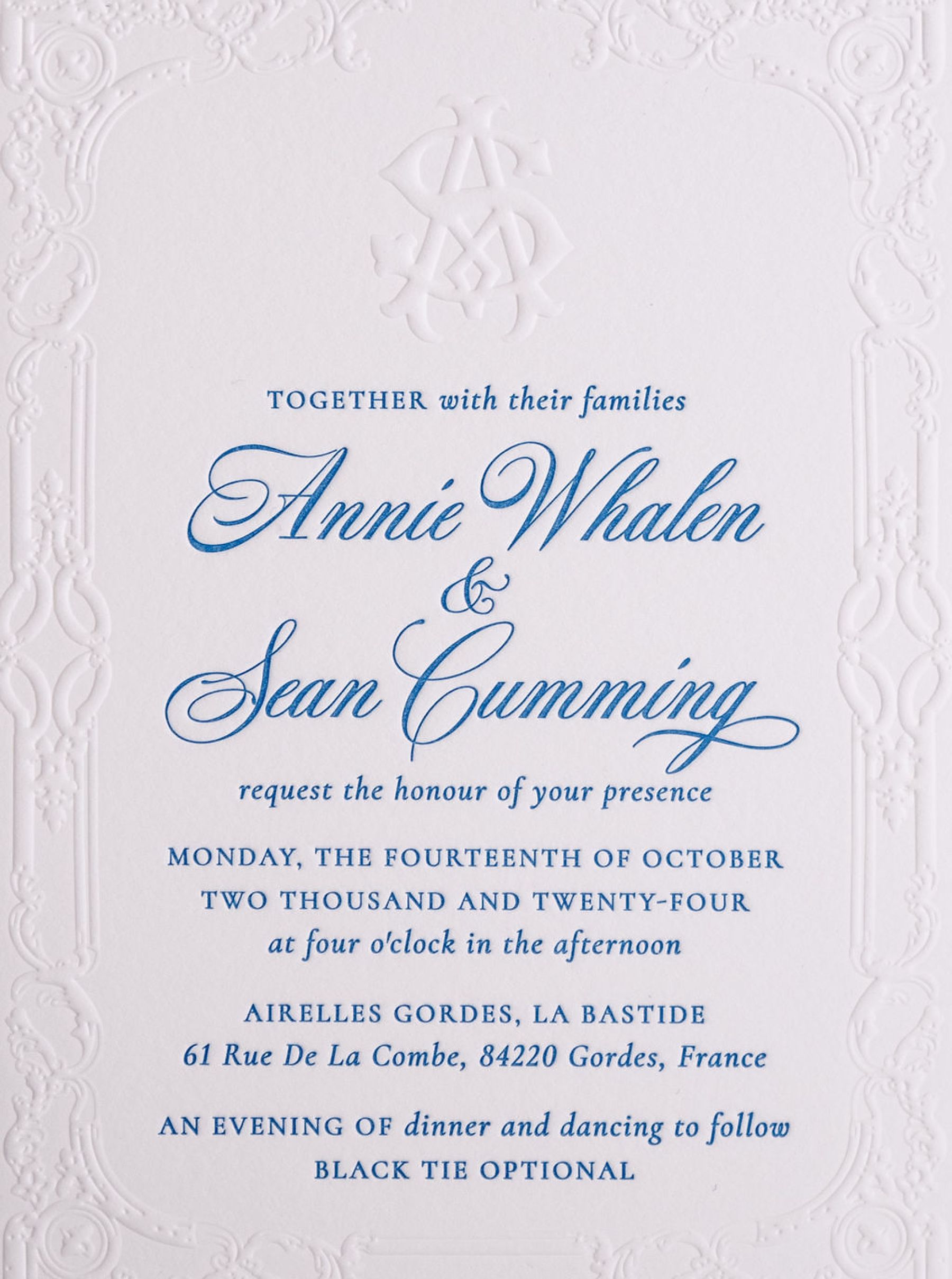 Blue Hues and 'I Do's': Annie and Sean's South of France Wedding at Airelles Gordes, La Bastide photo