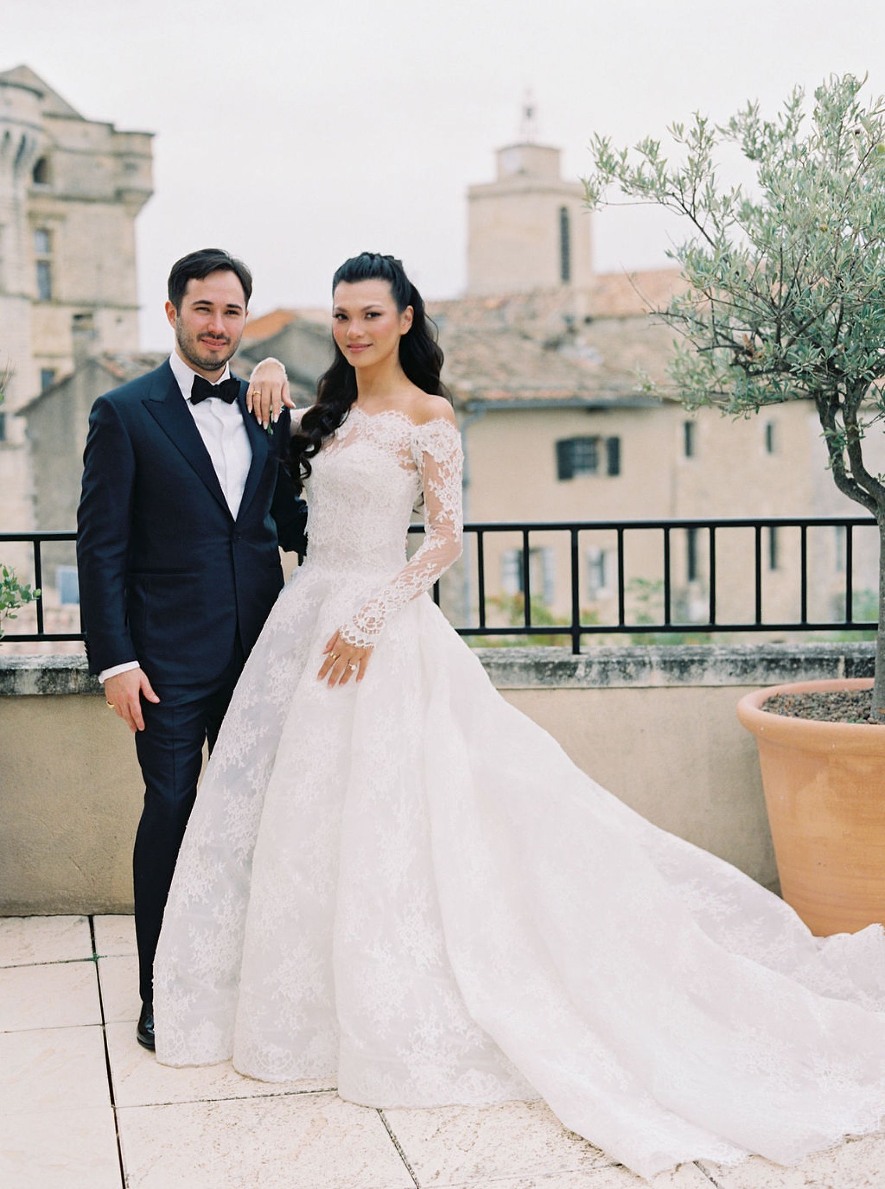 Blue Hues and 'I Do's': Annie and Sean's South of France Wedding at Airelles Gordes, La Bastide photo