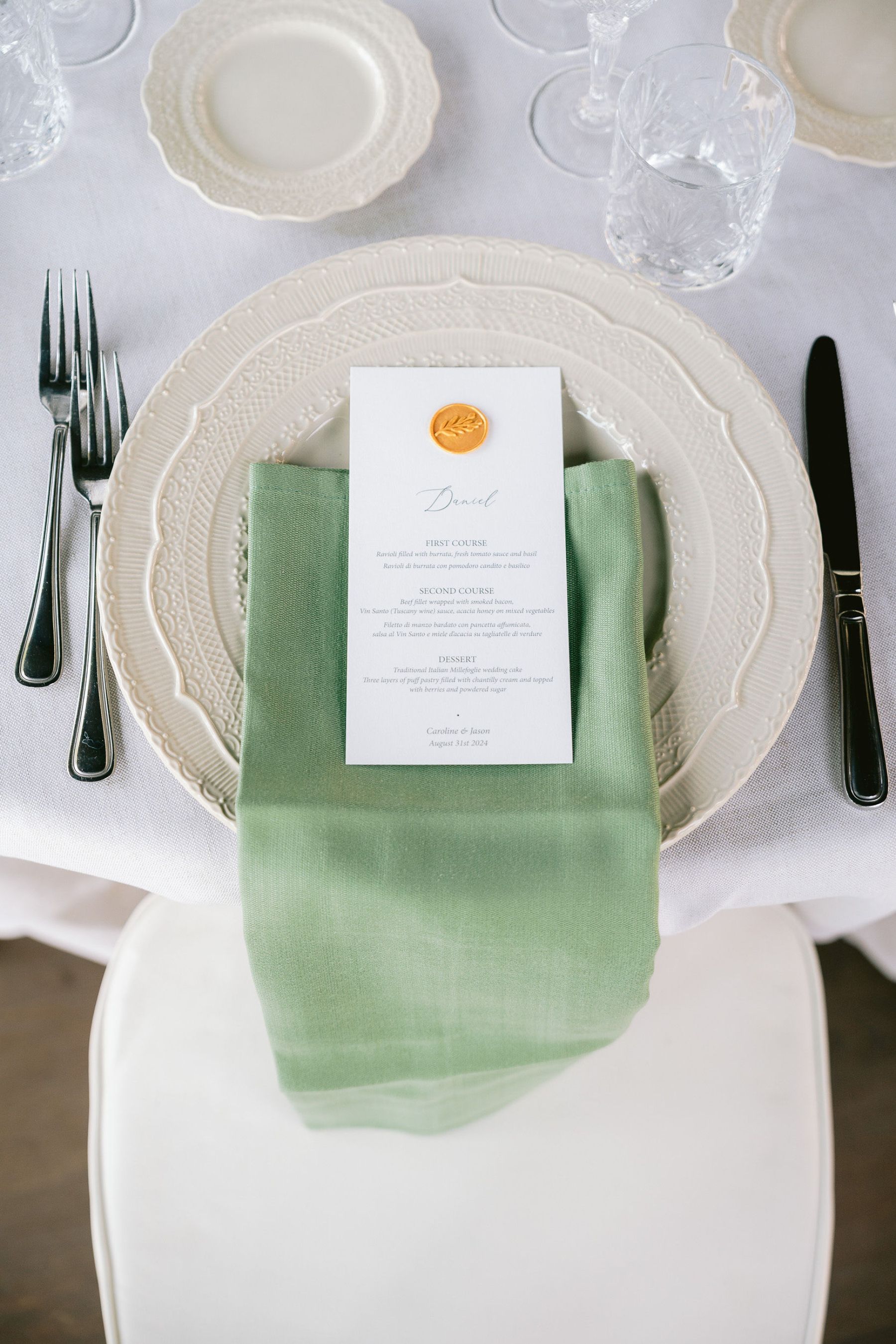 Caroline &amp; Jason's Italian Romance: Dream Wedding at Villa Geno photo