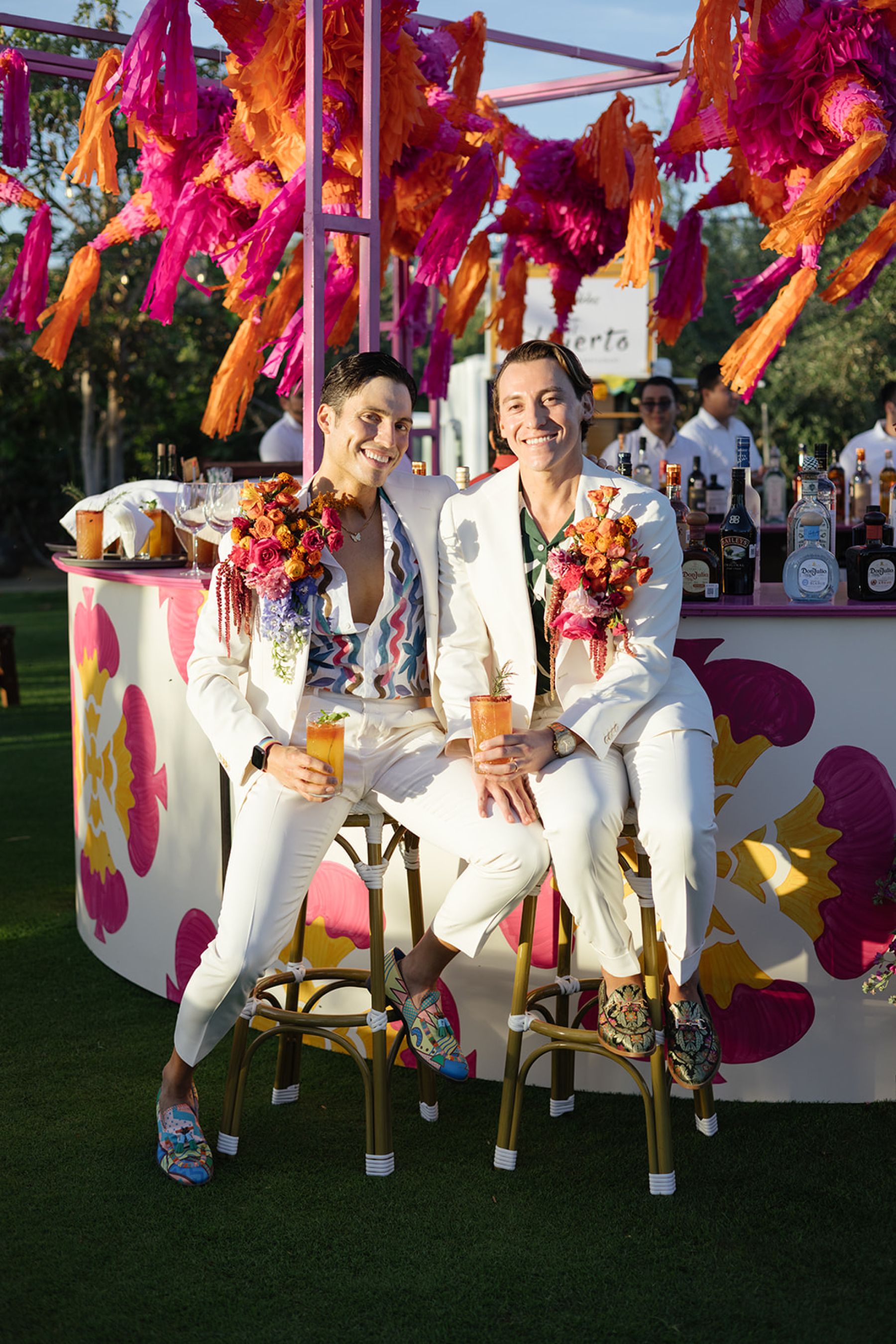 A Mexican-Inspired Tropical Disco Wedding at The Cape Hotel: Estevan and Michael’s Love Story photo