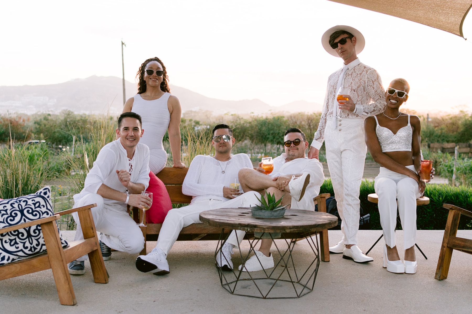 A Mexican-Inspired Tropical Disco Wedding at The Cape Hotel: Estevan and Michael’s Love Story photo