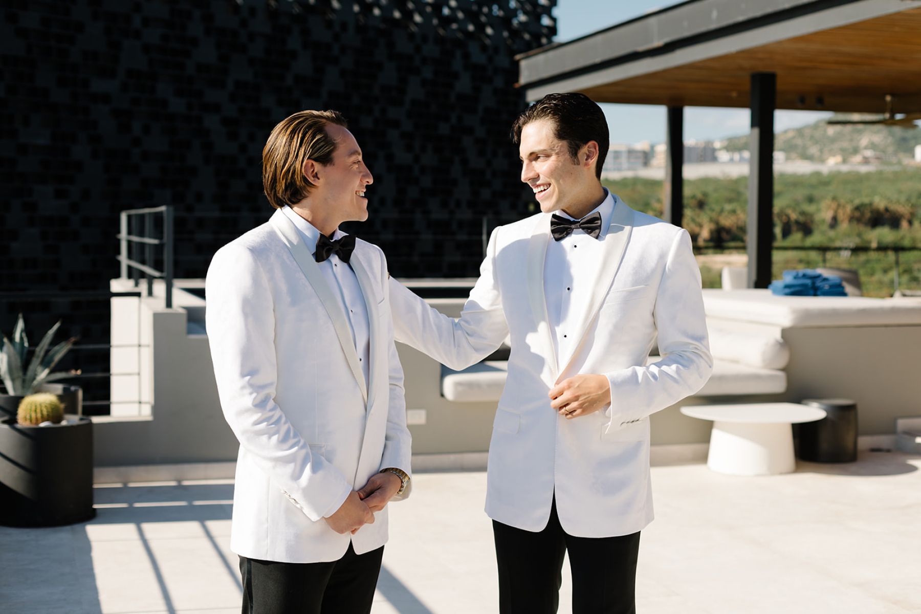 A Mexican-Inspired Tropical Disco Wedding at The Cape Hotel: Estevan and Michael’s Love Story photo