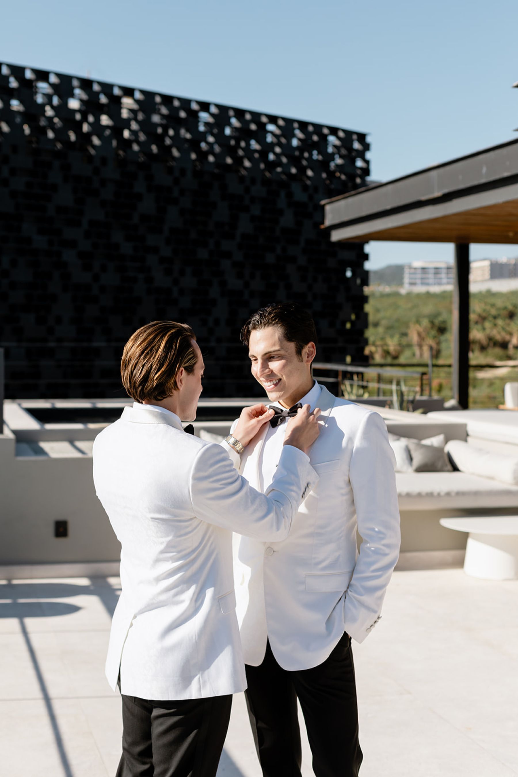 A Mexican-Inspired Tropical Disco Wedding at The Cape Hotel: Estevan and Michael’s Love Story photo