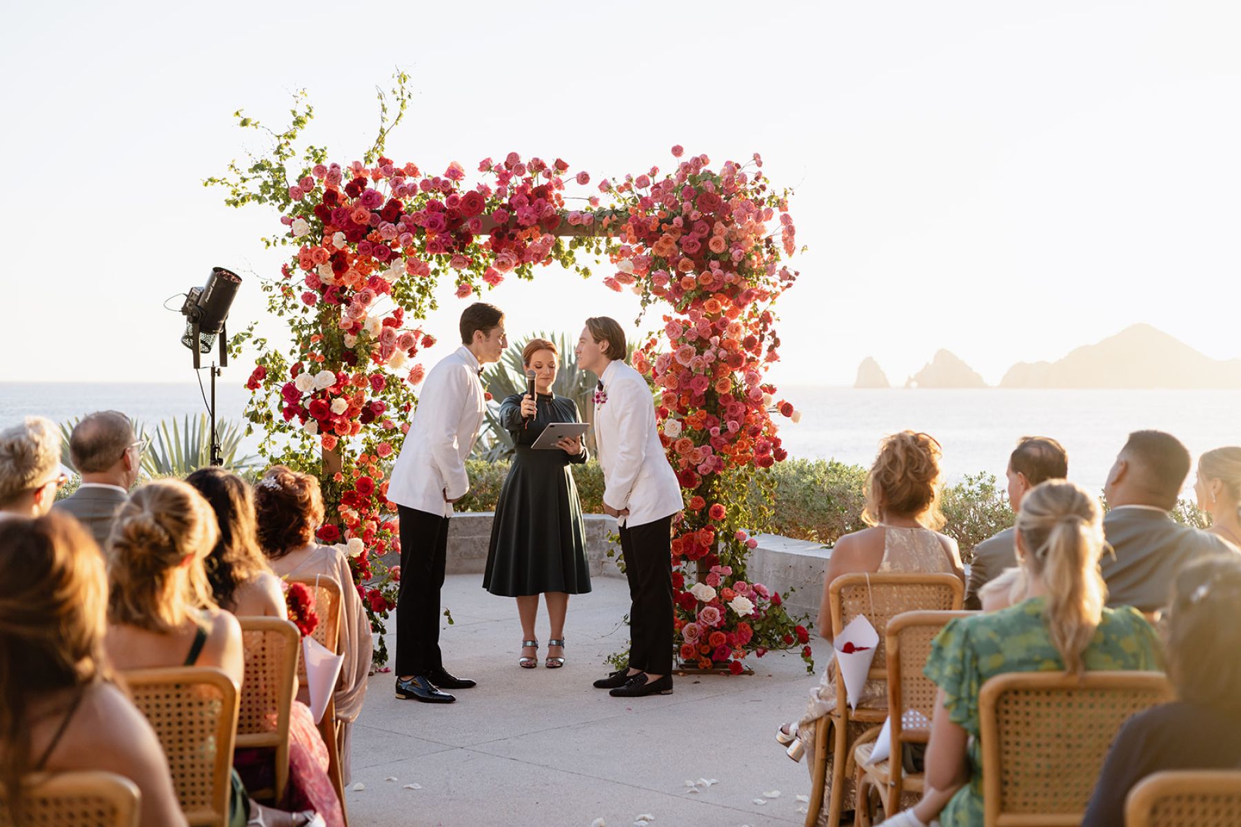 A Mexican-Inspired Tropical Disco Wedding at The Cape Hotel: Estevan and Michael’s Love Story photo