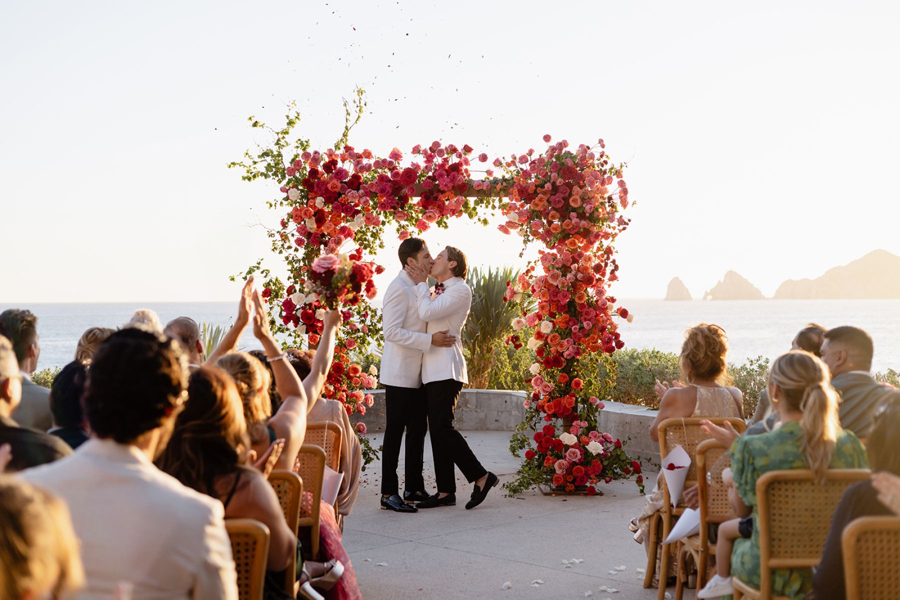 A Mexican-Inspired Tropical Disco Wedding at The Cape Hotel: Estevan and Michael’s Love Story photo