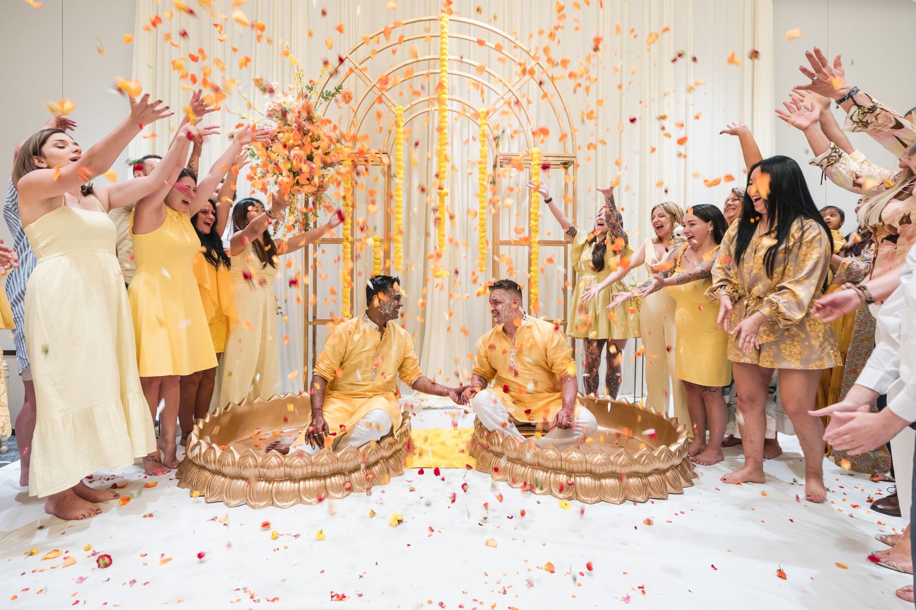 Black‑and‑White Harmony in the Clouds: Shaloo &amp; Timothy’s Yin-Yang Wedding at the State Room photo