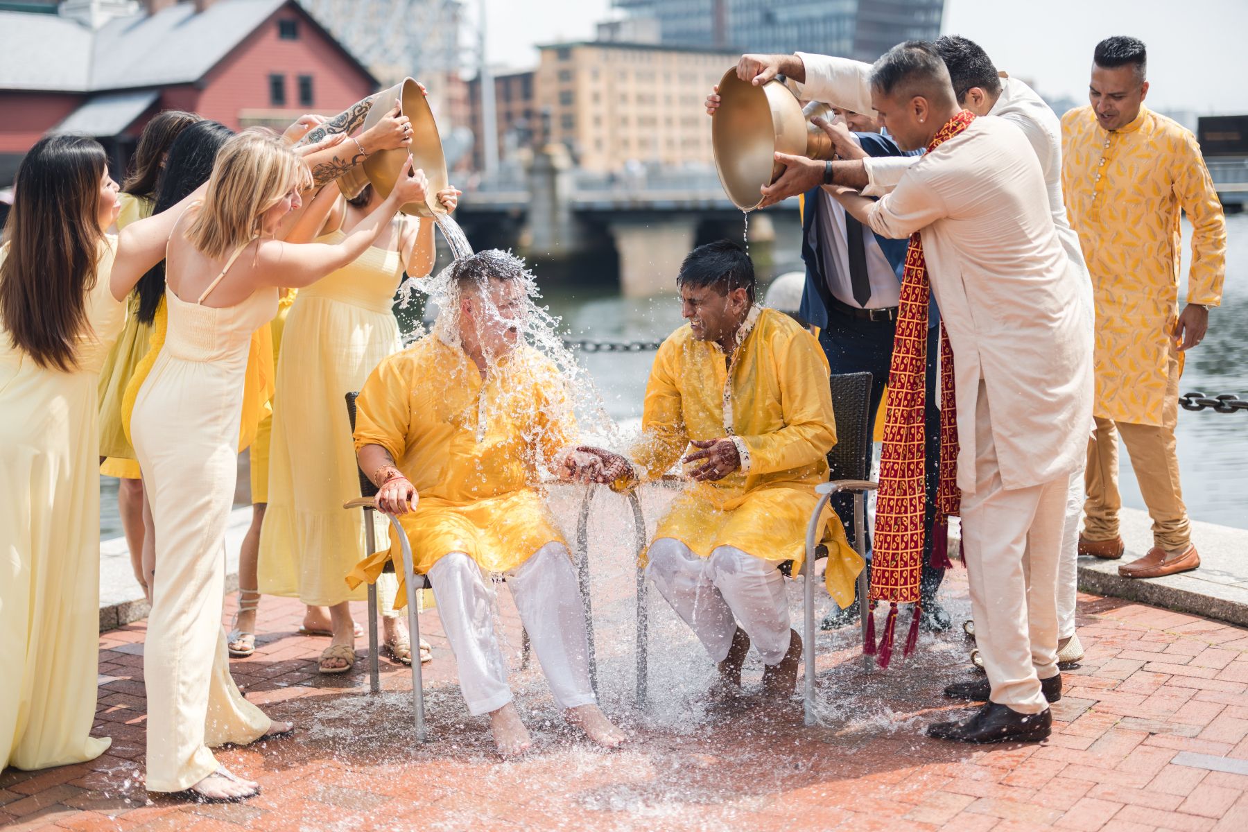 Black‑and‑White Harmony in the Clouds: Shaloo &amp; Timothy’s Yin-Yang Wedding at the State Room photo