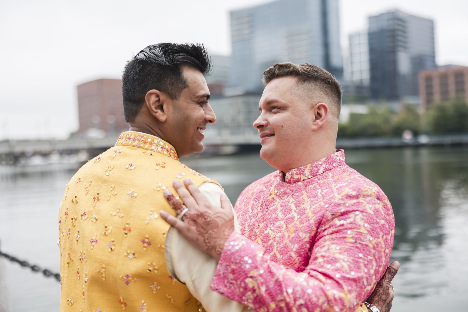 Black‑and‑White Harmony in the Clouds: Shaloo &amp; Timothy’s Yin-Yang Wedding at the State Room photo
