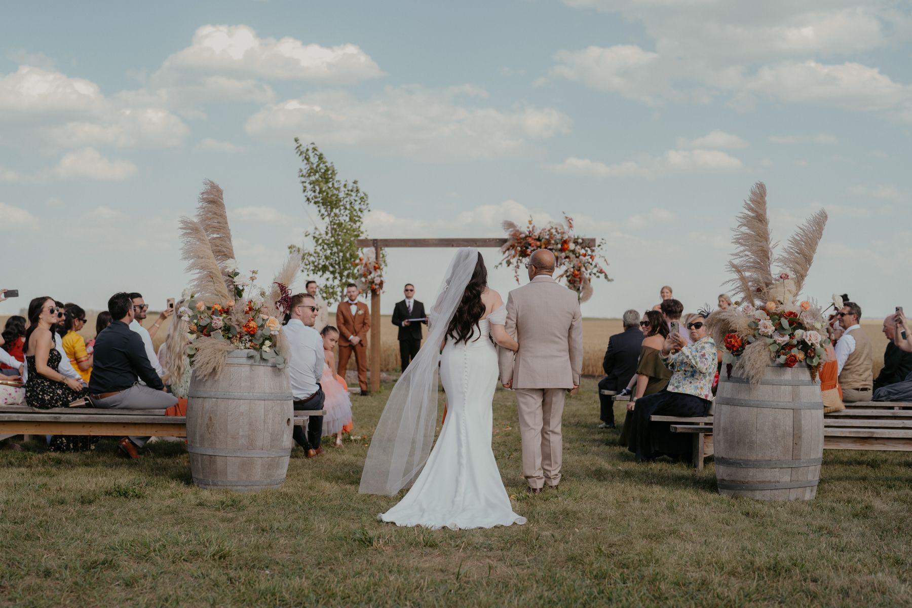 Naina &amp; Ryan's Cross-Continental Love Story at Willow Lane Barn photo