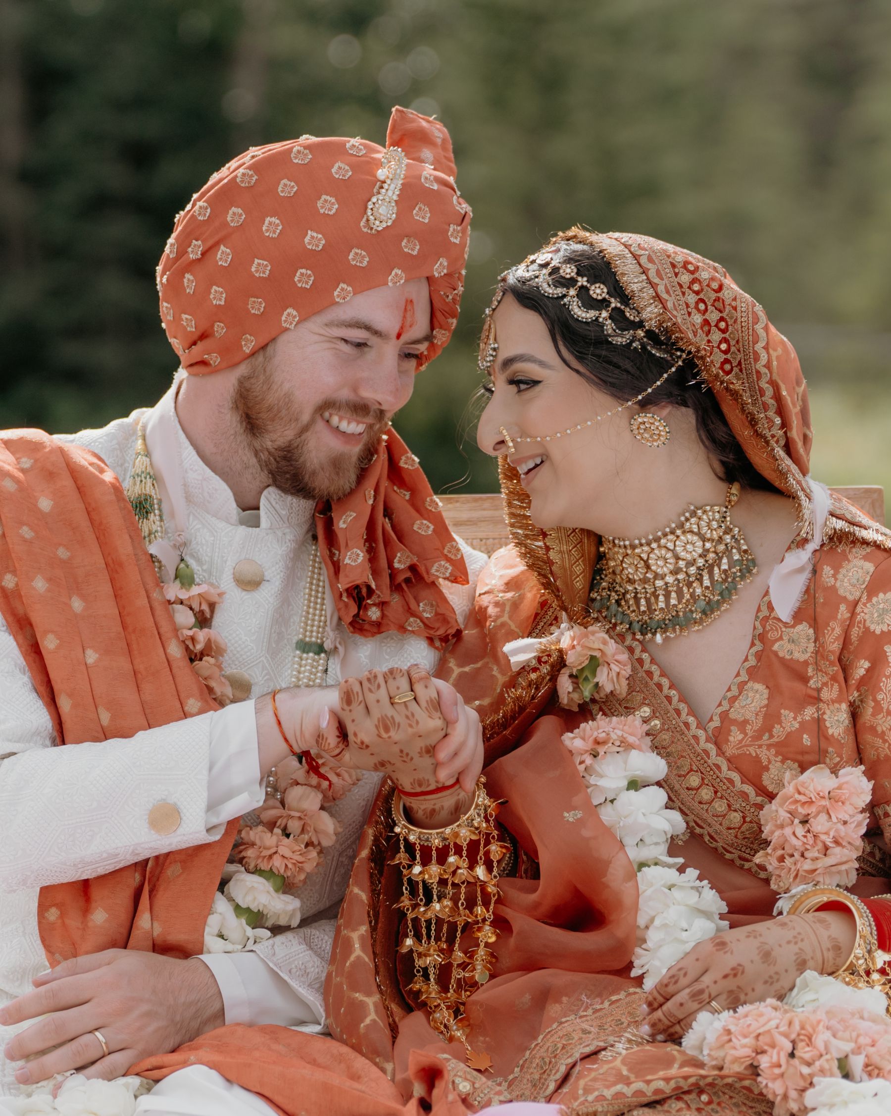 Naina &amp; Ryan's Cross-Continental Love Story at Willow Lane Barn photo