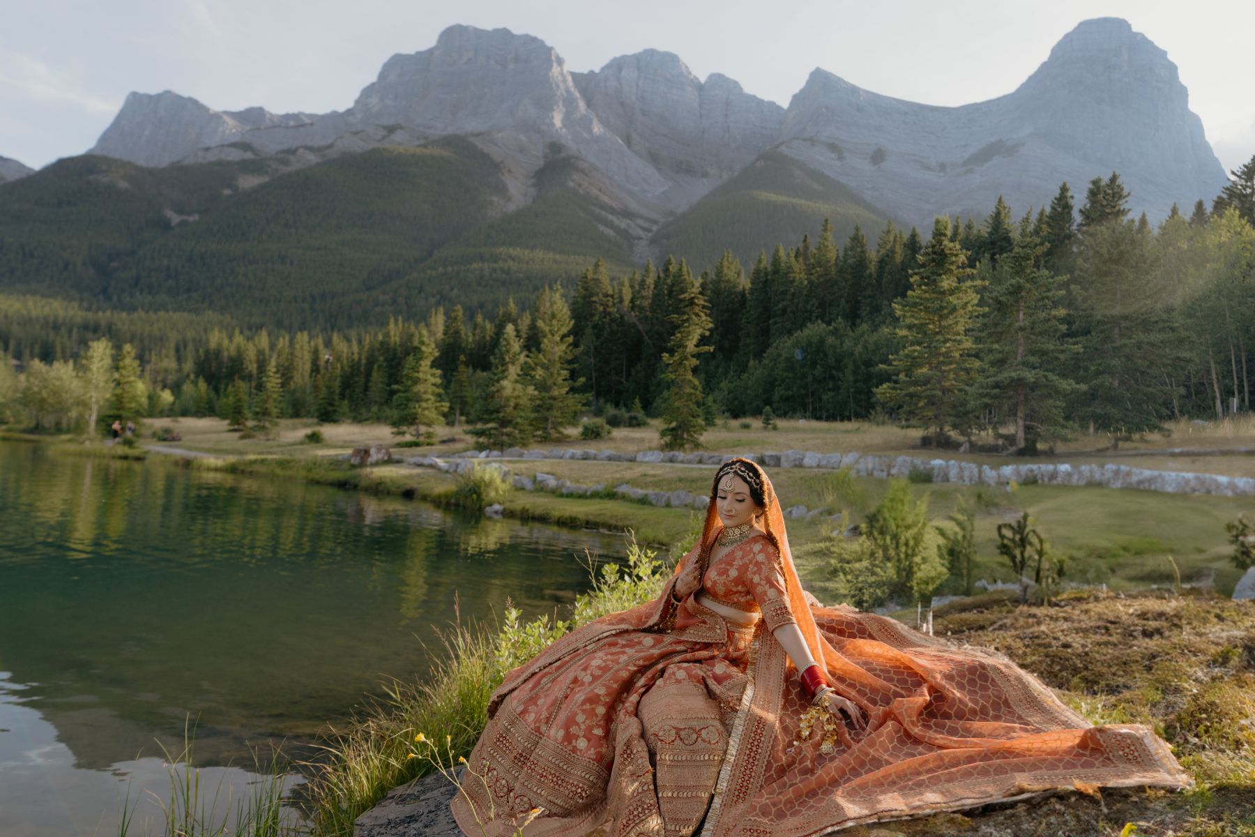 Naina &amp; Ryan's Cross-Continental Love Story at Willow Lane Barn photo