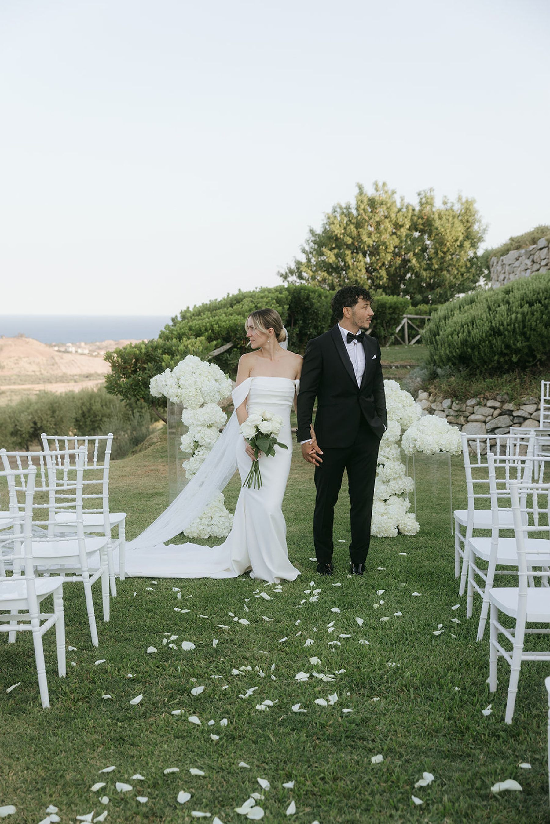 A Journey in Time and Love: Marlis-Madeleine &amp; Giancarlo’s Seaside Wedding at Tenuta Dalia photo