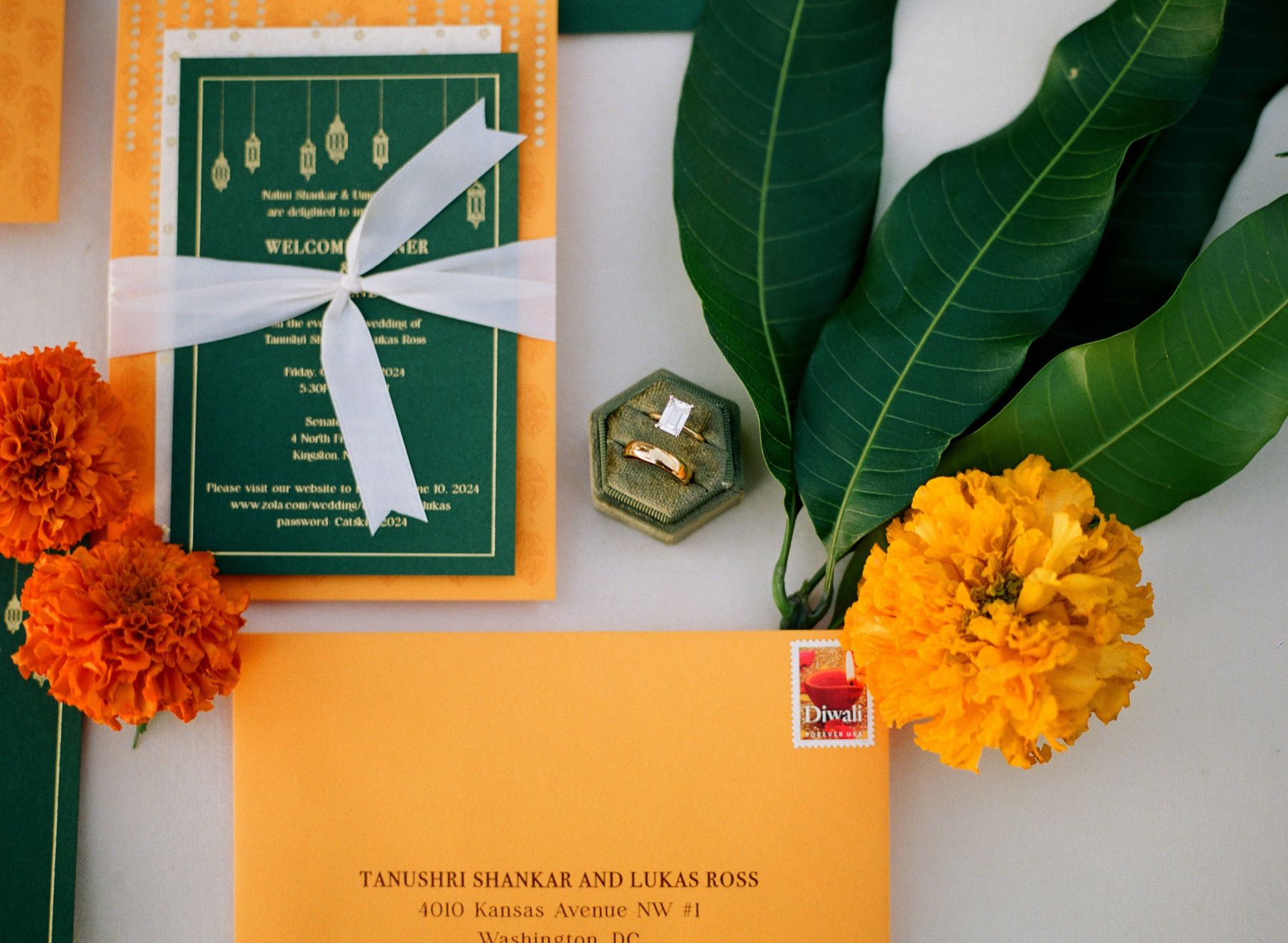 Marigold Dreams: Tanushri &amp; Lukas's Joyful Wedding at A Private Estate photo