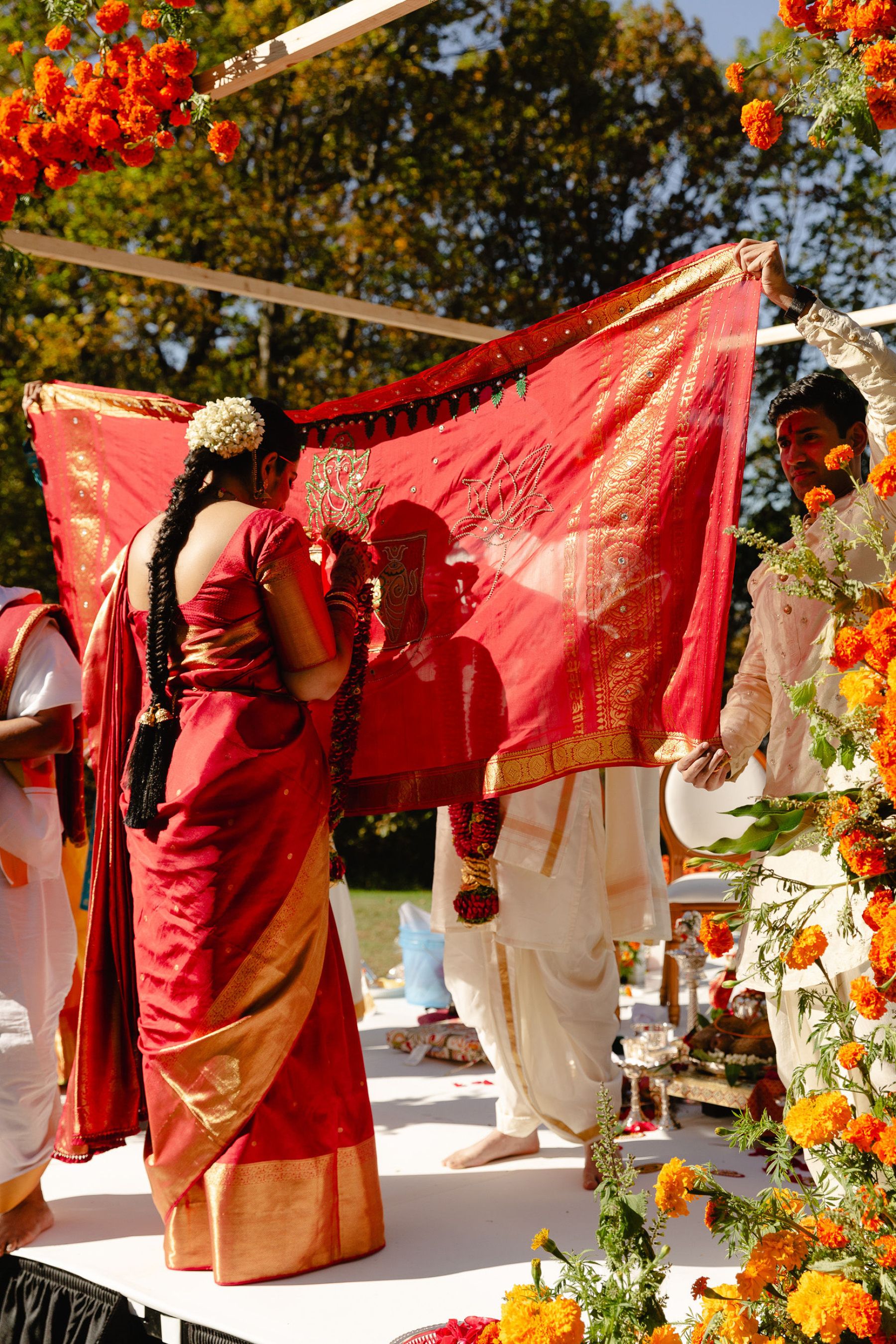Marigold Dreams: Tanushri &amp; Lukas's Joyful Wedding at A Private Estate photo
