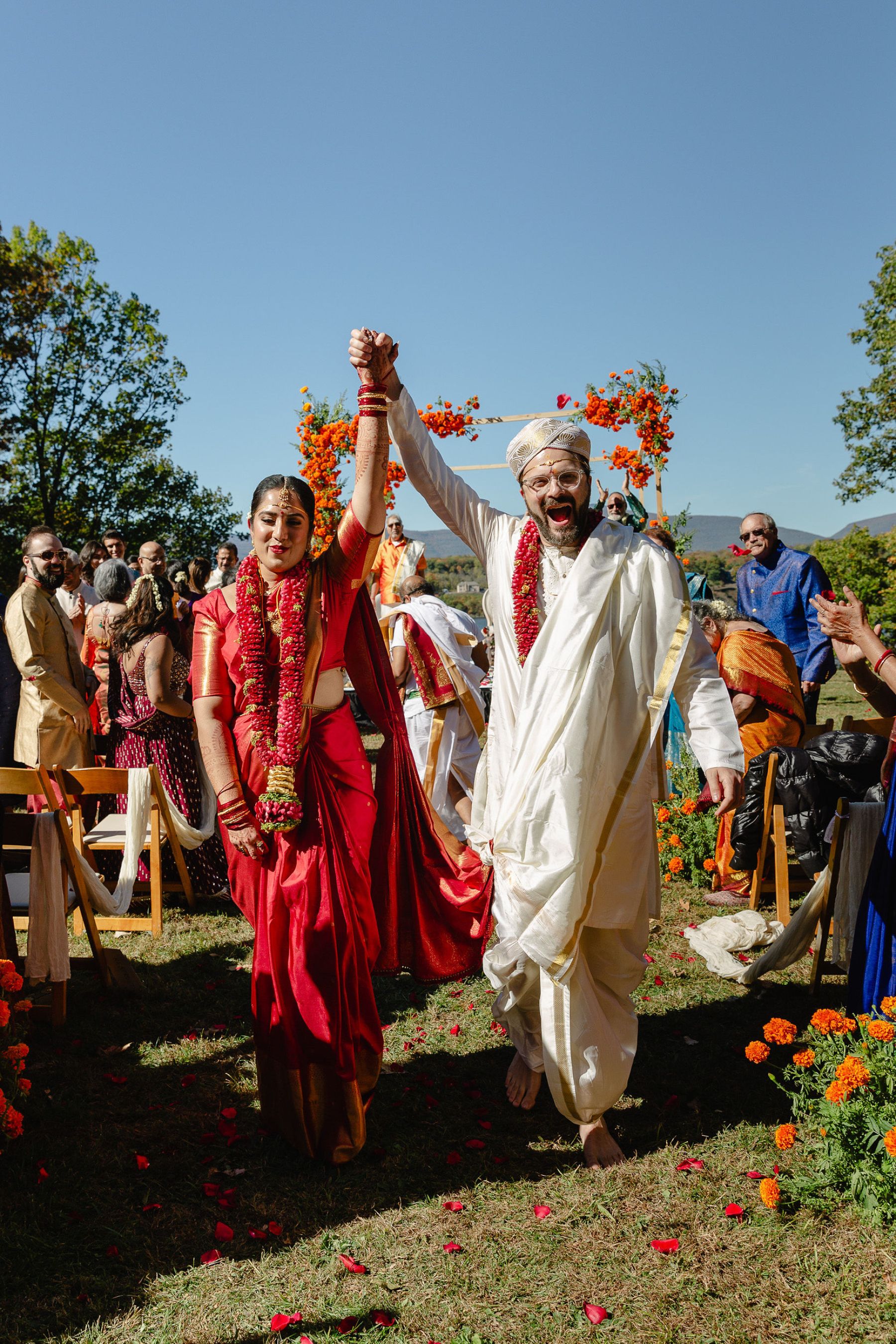 Marigold Dreams: Tanushri &amp; Lukas's Joyful Wedding at A Private Estate photo