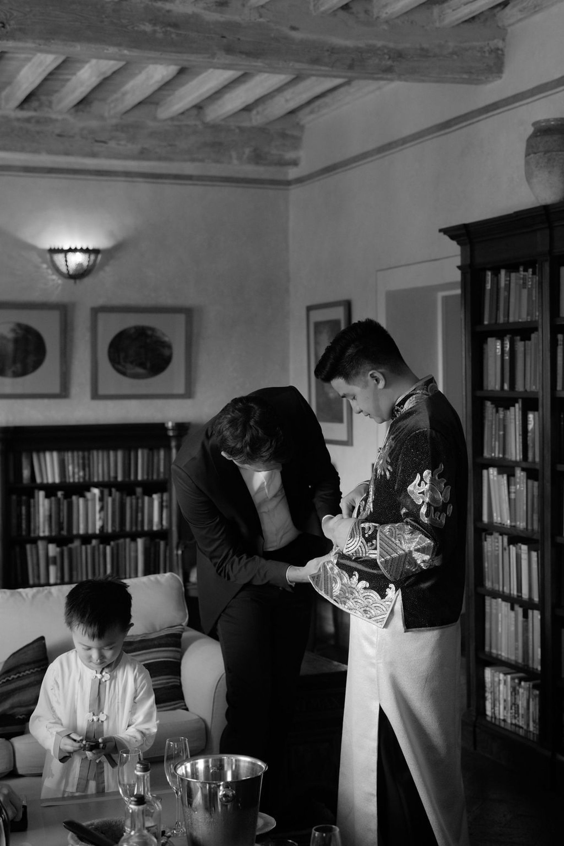 Serena &amp; Andrew’s Elegant Wedding at Villa Cetinale: A Story of Love, Craftsmanship, and Unexpected Drama photo