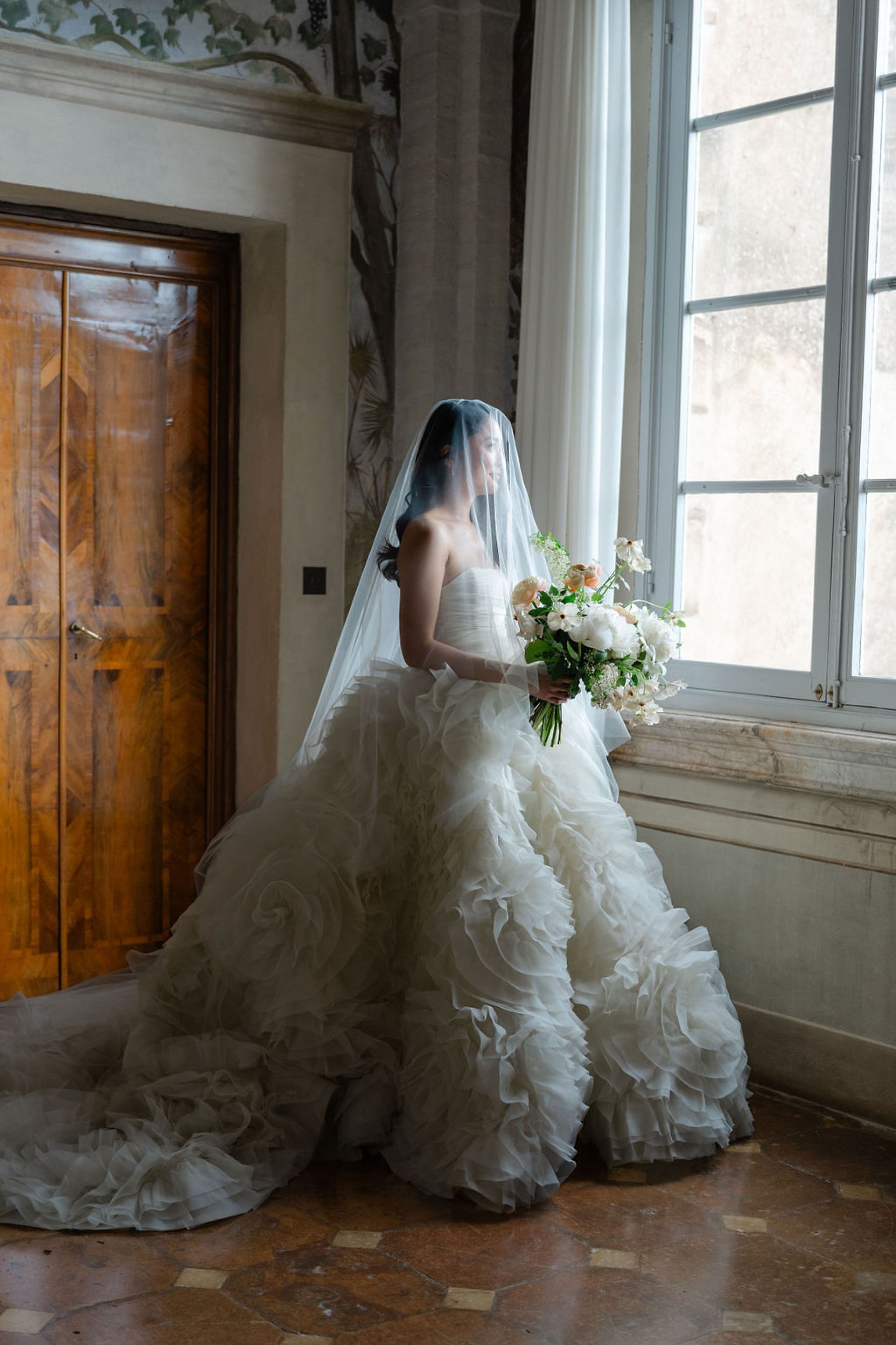 Serena &amp; Andrew’s Elegant Wedding at Villa Cetinale: A Story of Love, Craftsmanship, and Unexpected Drama photo