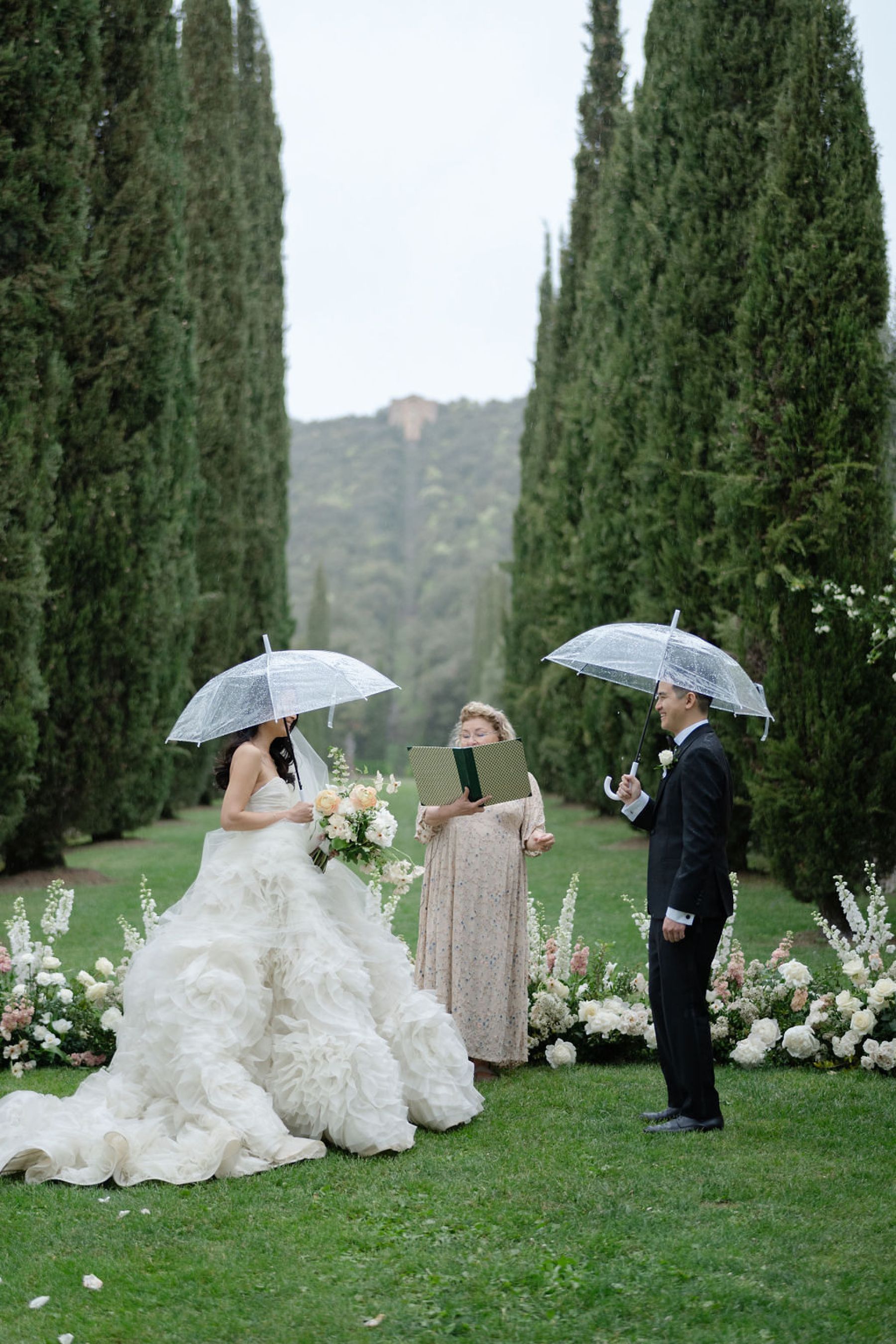 Serena &amp; Andrew’s Elegant Wedding at Villa Cetinale: A Story of Love, Craftsmanship, and Unexpected Drama photo