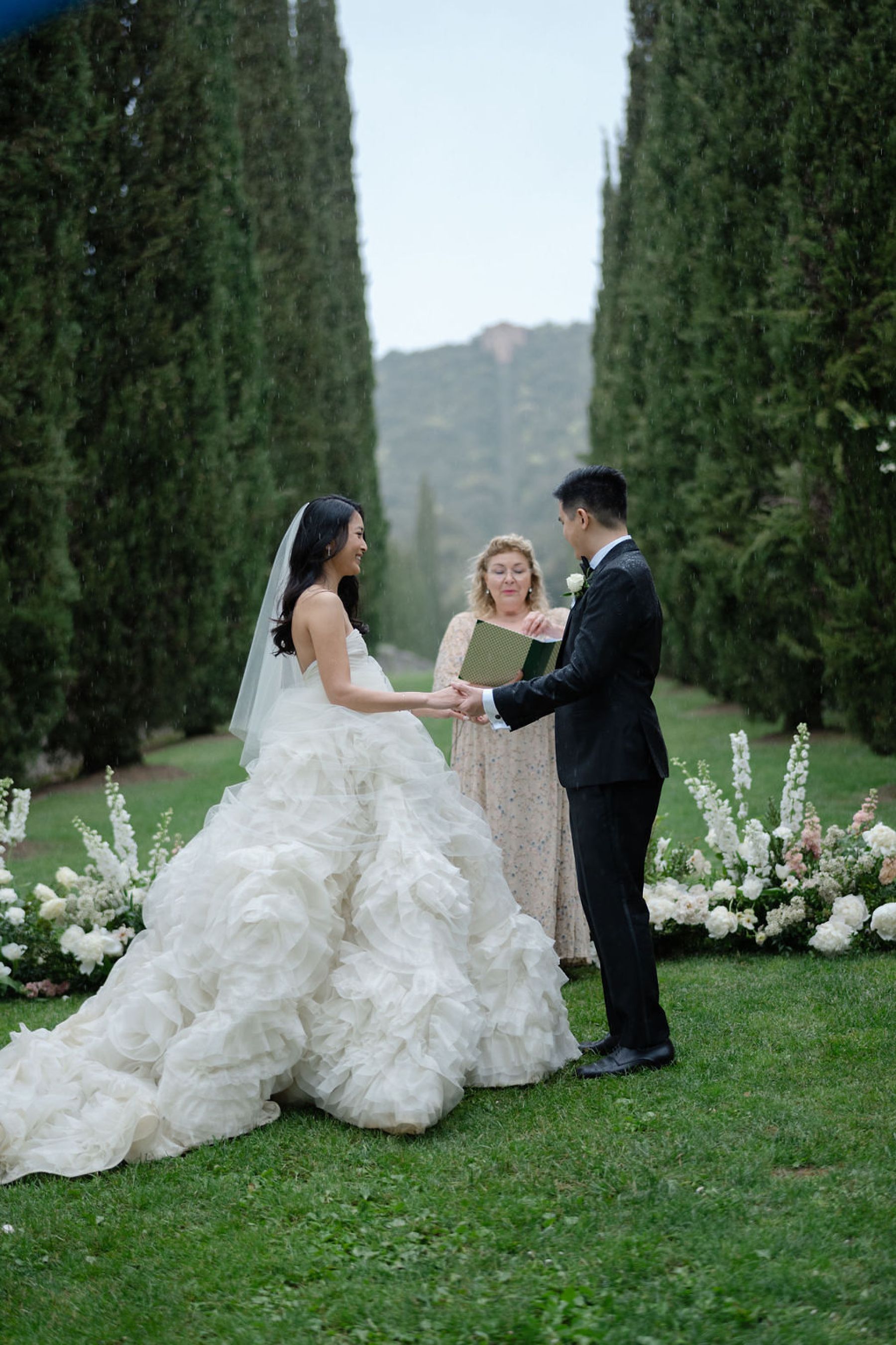 Serena &amp; Andrew’s Elegant Wedding at Villa Cetinale: A Story of Love, Craftsmanship, and Unexpected Drama photo