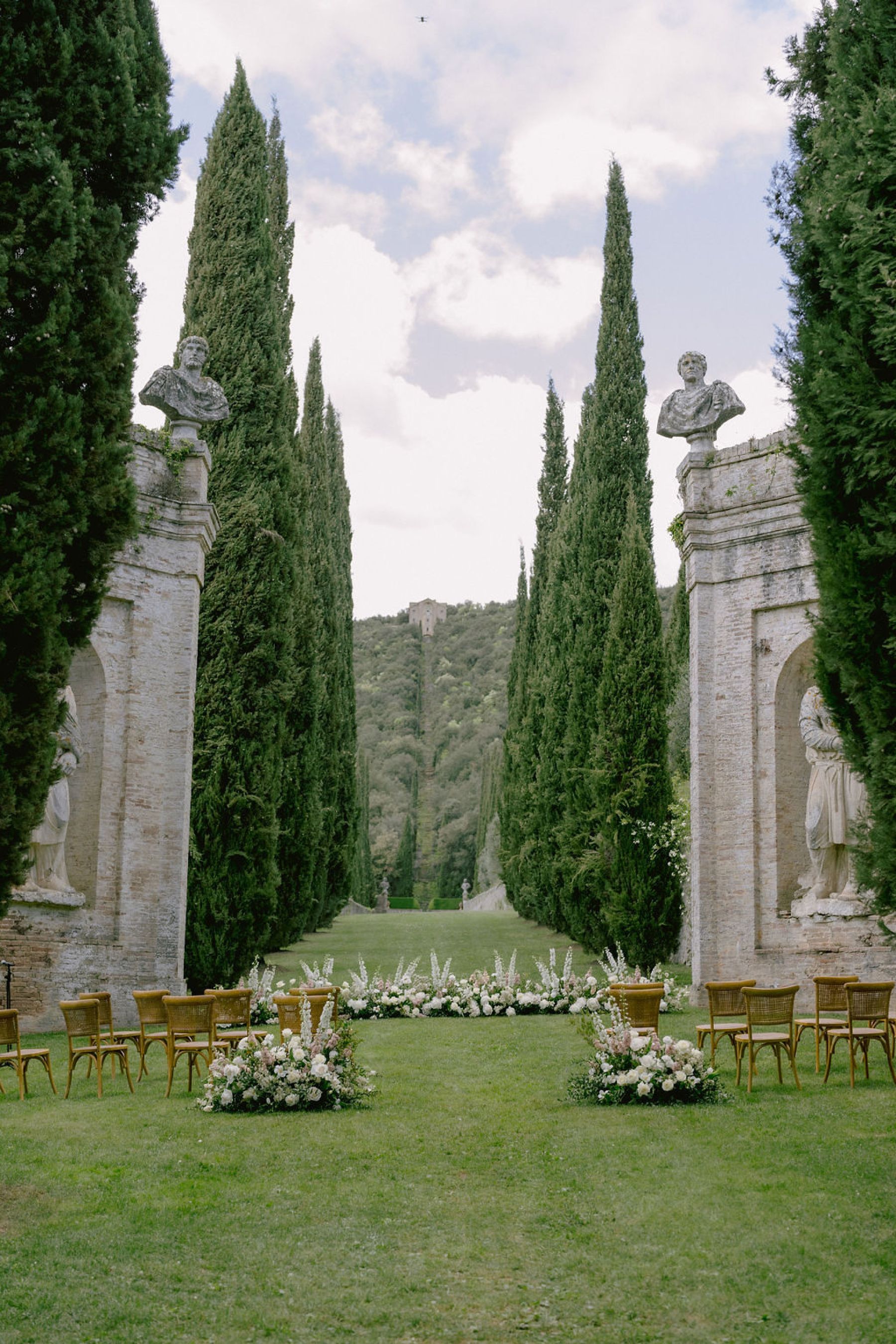 Serena &amp; Andrew’s Elegant Wedding at Villa Cetinale: A Story of Love, Craftsmanship, and Unexpected Drama photo