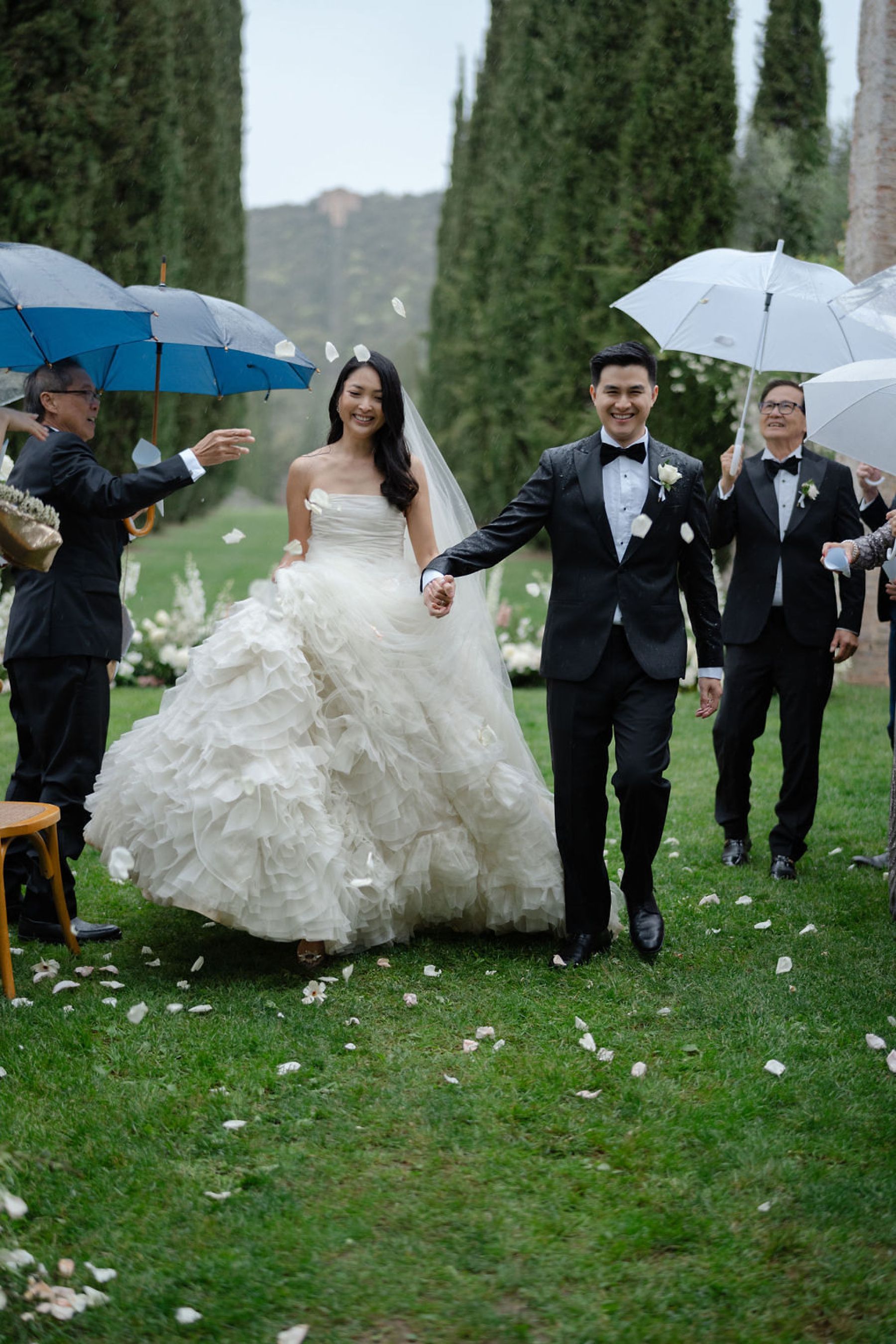 Serena &amp; Andrew’s Elegant Wedding at Villa Cetinale: A Story of Love, Craftsmanship, and Unexpected Drama photo