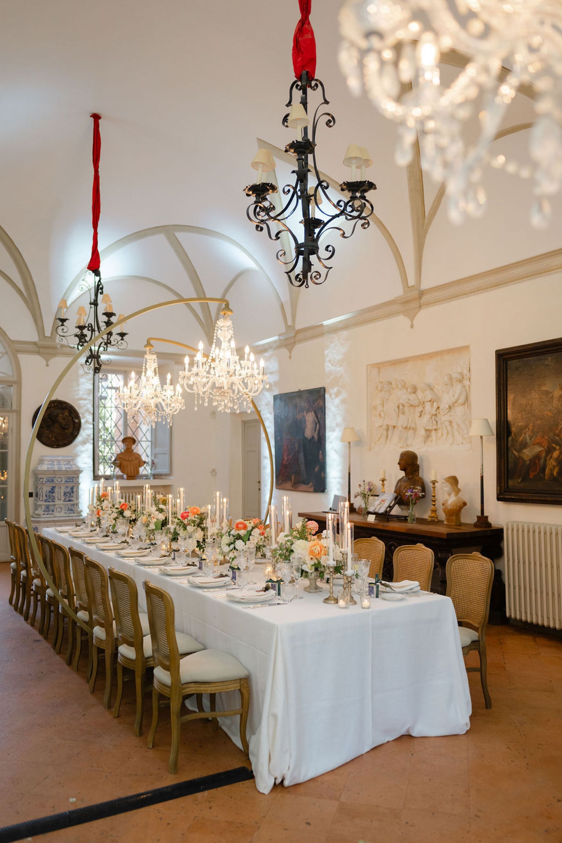 Serena &amp; Andrew’s Elegant Wedding at Villa Cetinale: A Story of Love, Craftsmanship, and Unexpected Drama photo