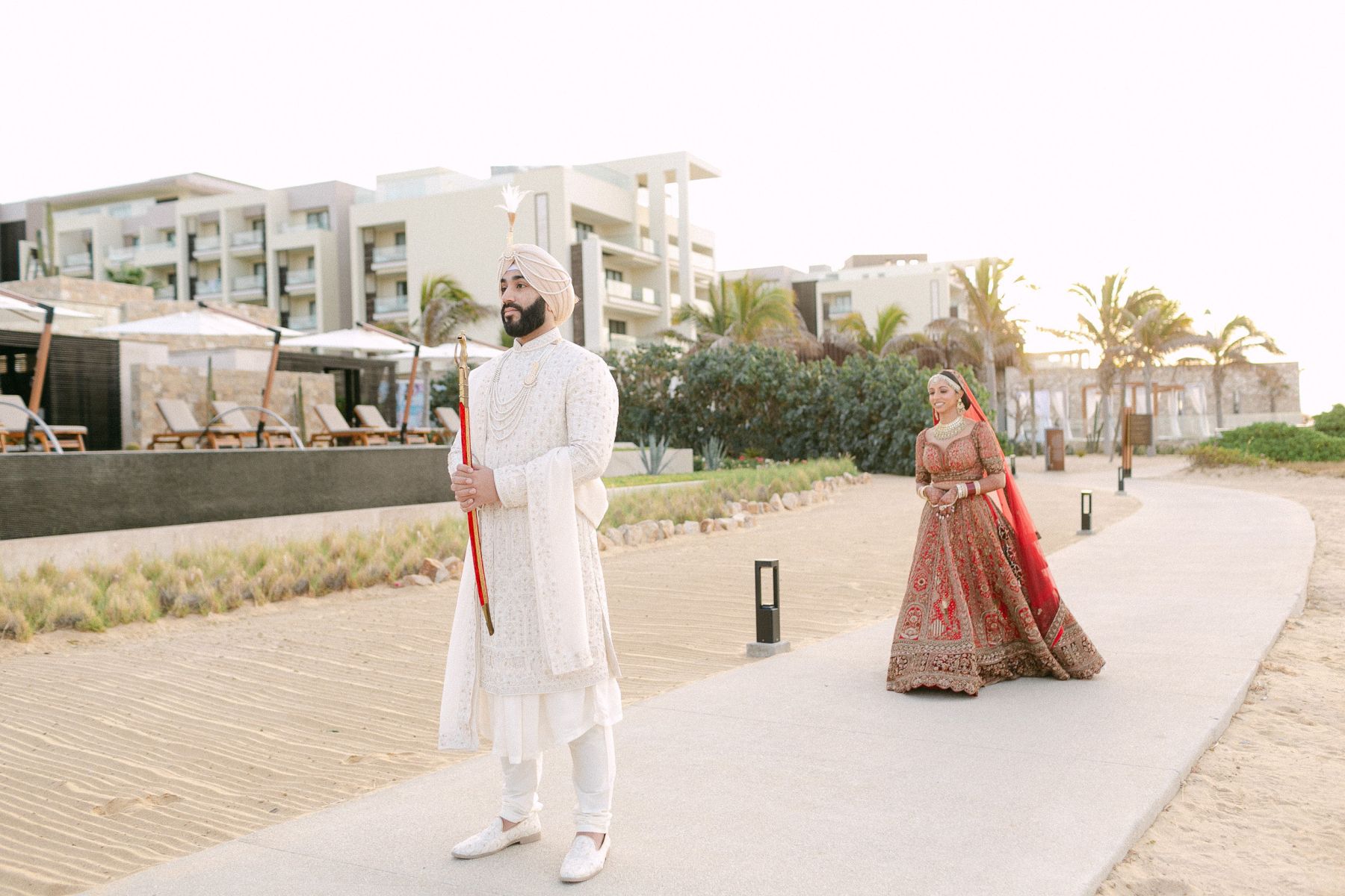 When Hinge Led to Happily Ever After: Aashna &amp; Rajprit's Tropical Destination Wedding in Los Cabos photo