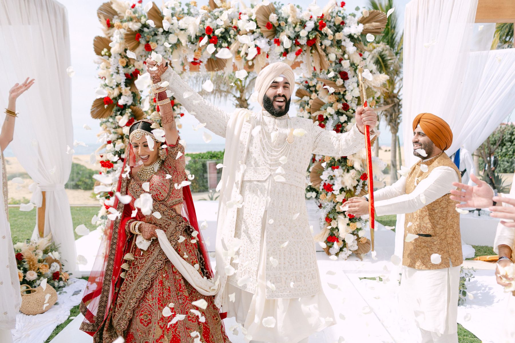 When Hinge Led to Happily Ever After: Aashna &amp; Rajprit's Tropical Destination Wedding in Los Cabos photo