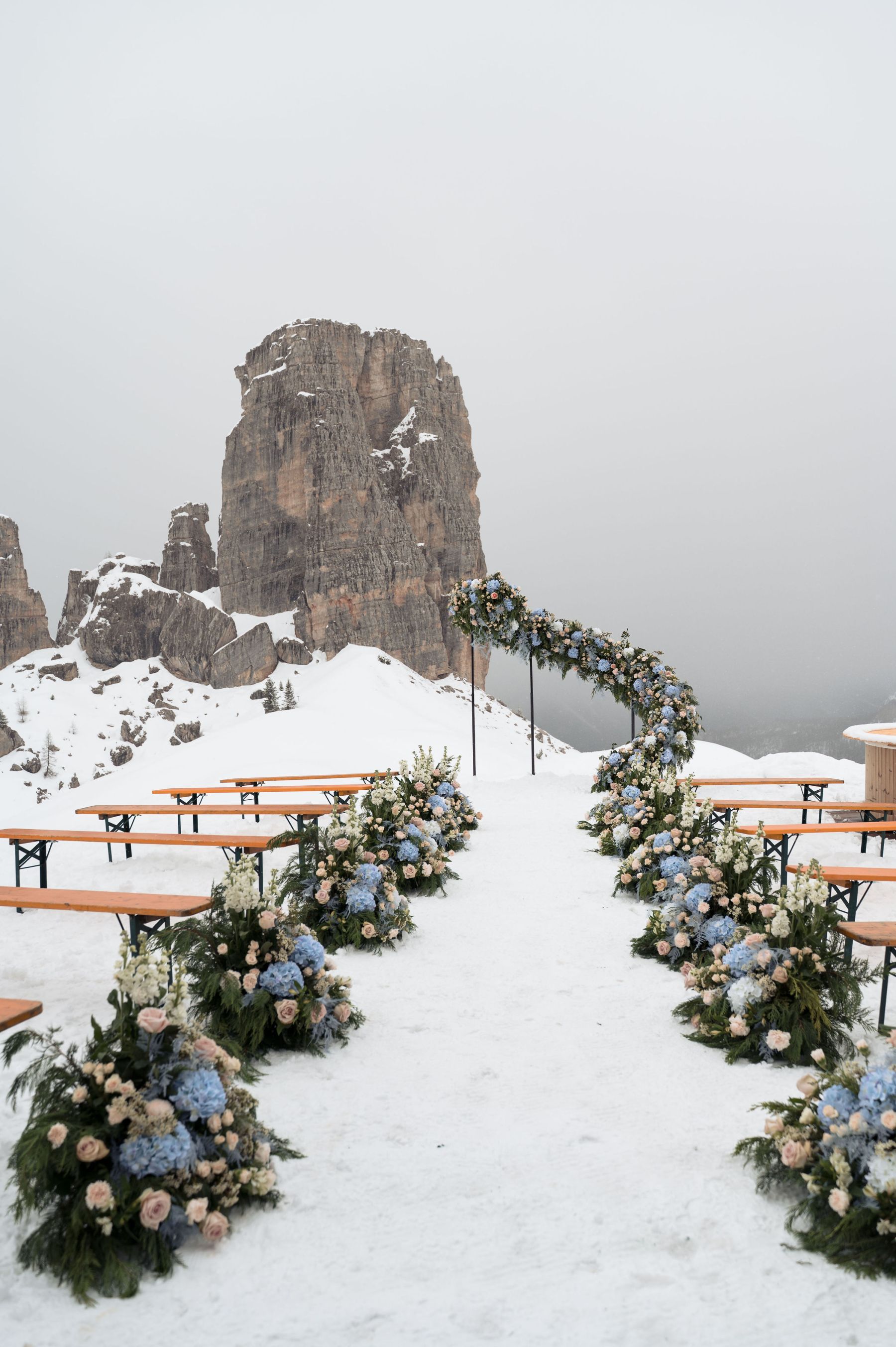 Tracy &amp; Ryan’s Winter Olympic-Inspired Wedding in Cortina d’Ampezzo, Italy photo