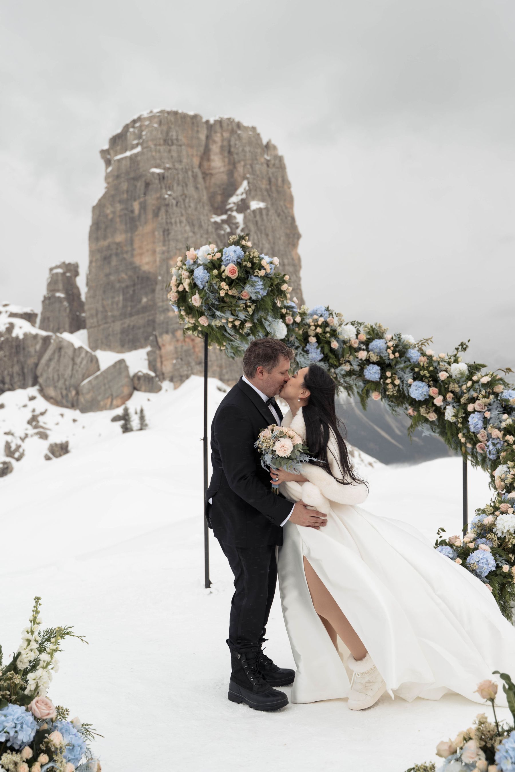 Tracy &amp; Ryan’s Winter Olympic-Inspired Wedding in Cortina d’Ampezzo, Italy photo