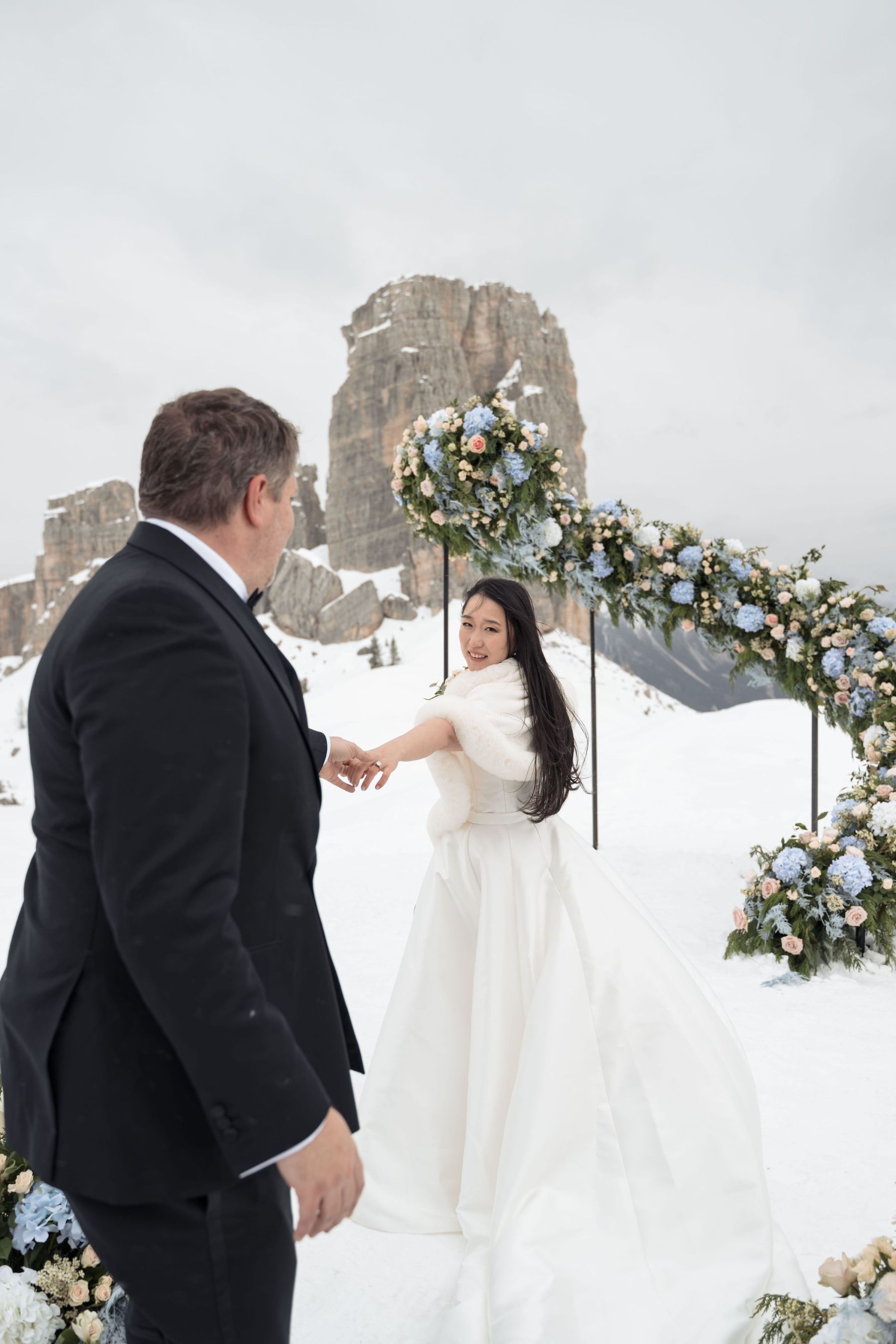 Tracy &amp; Ryan’s Winter Olympic-Inspired Wedding in Cortina d’Ampezzo, Italy photo
