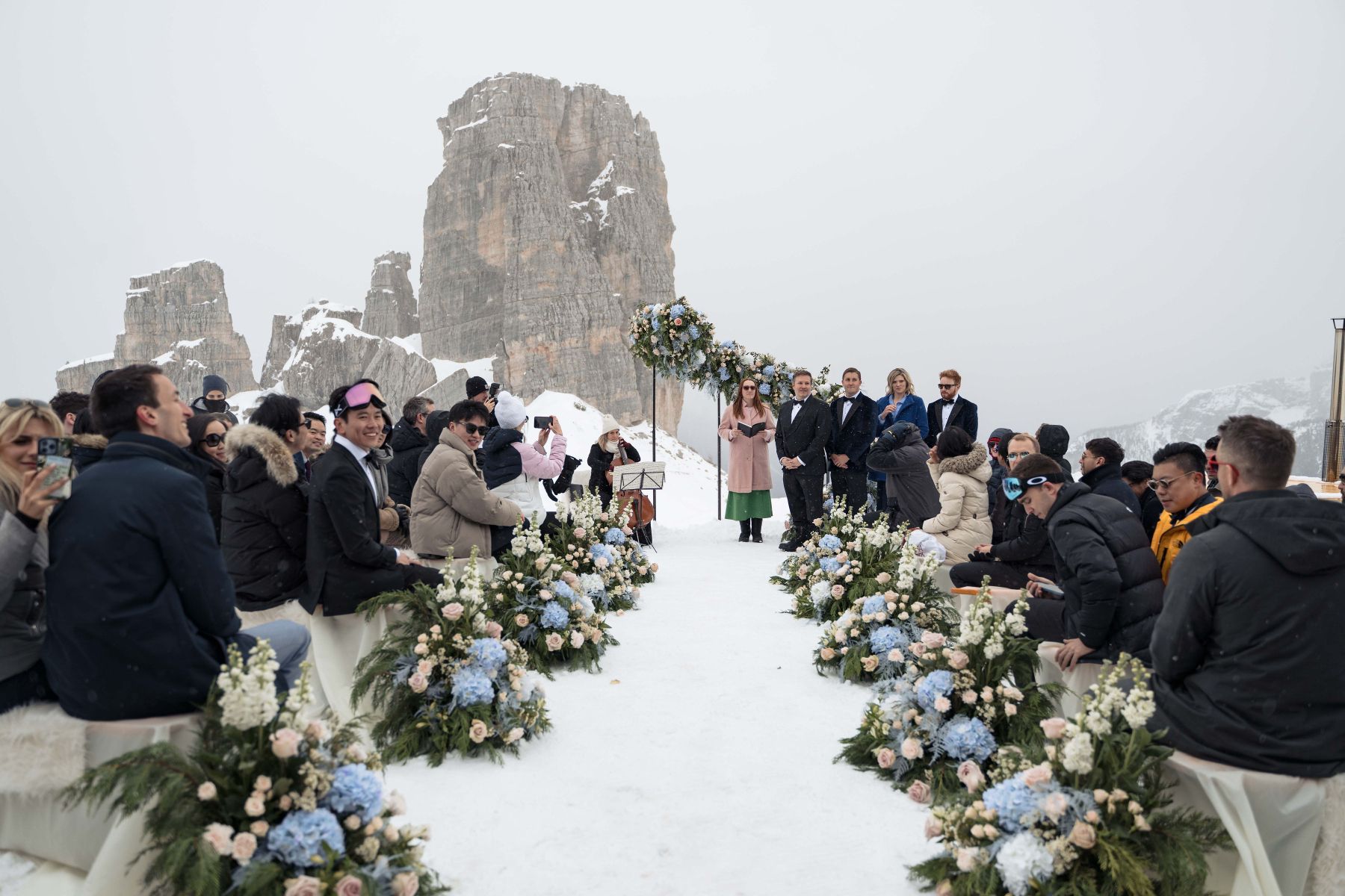 Tracy &amp; Ryan’s Winter Olympic-Inspired Wedding in Cortina d’Ampezzo, Italy photo
