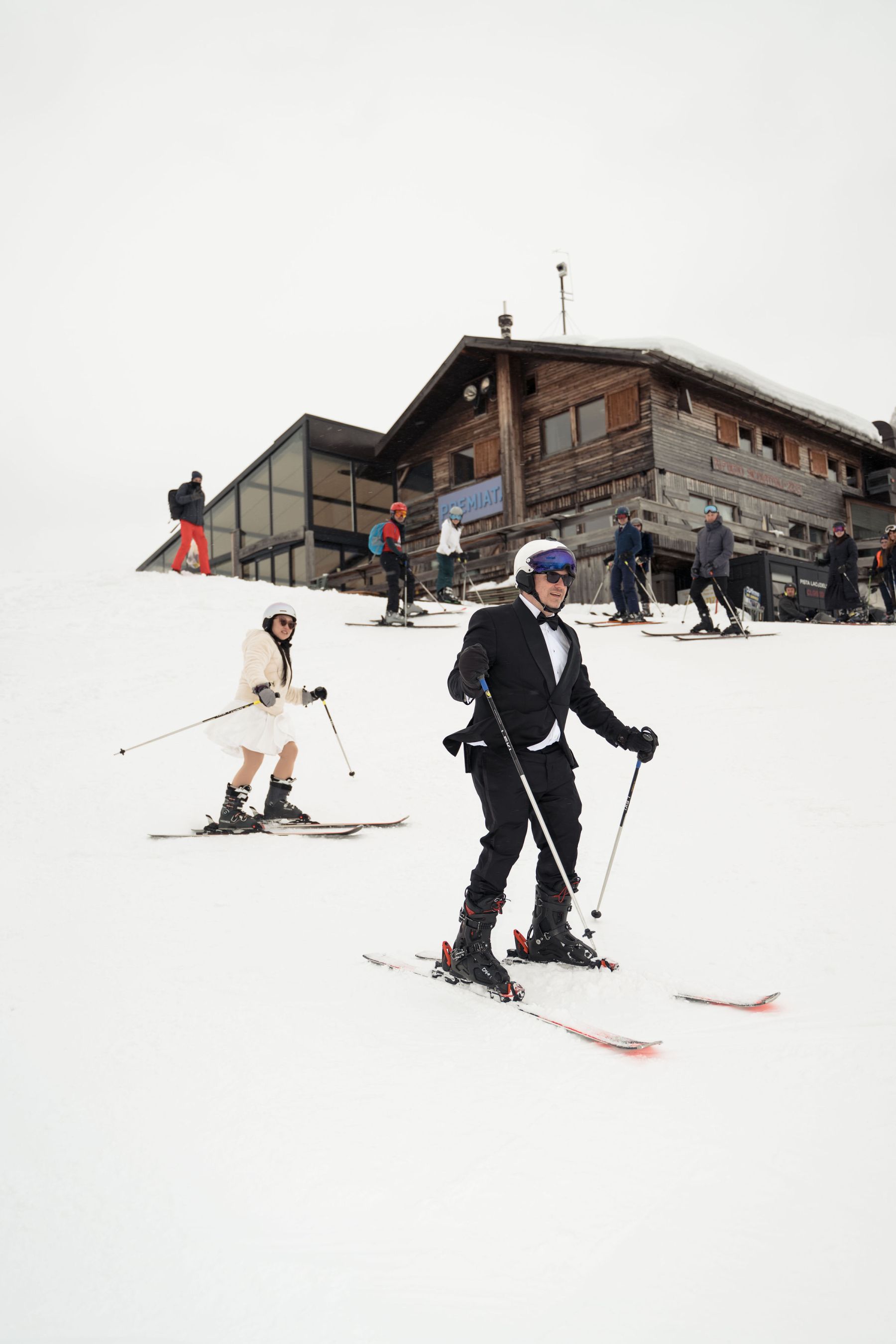 Tracy &amp; Ryan’s Winter Olympic-Inspired Wedding in Cortina d’Ampezzo, Italy photo
