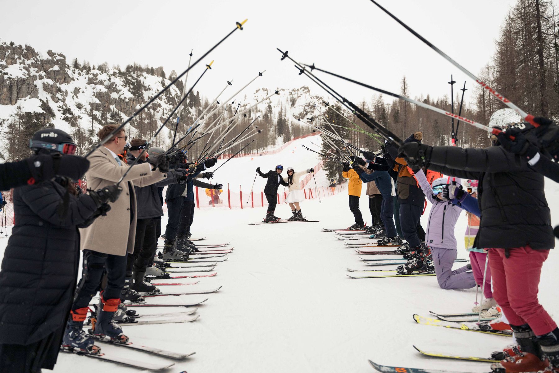 Tracy &amp; Ryan’s Winter Olympic-Inspired Wedding in Cortina d’Ampezzo, Italy photo