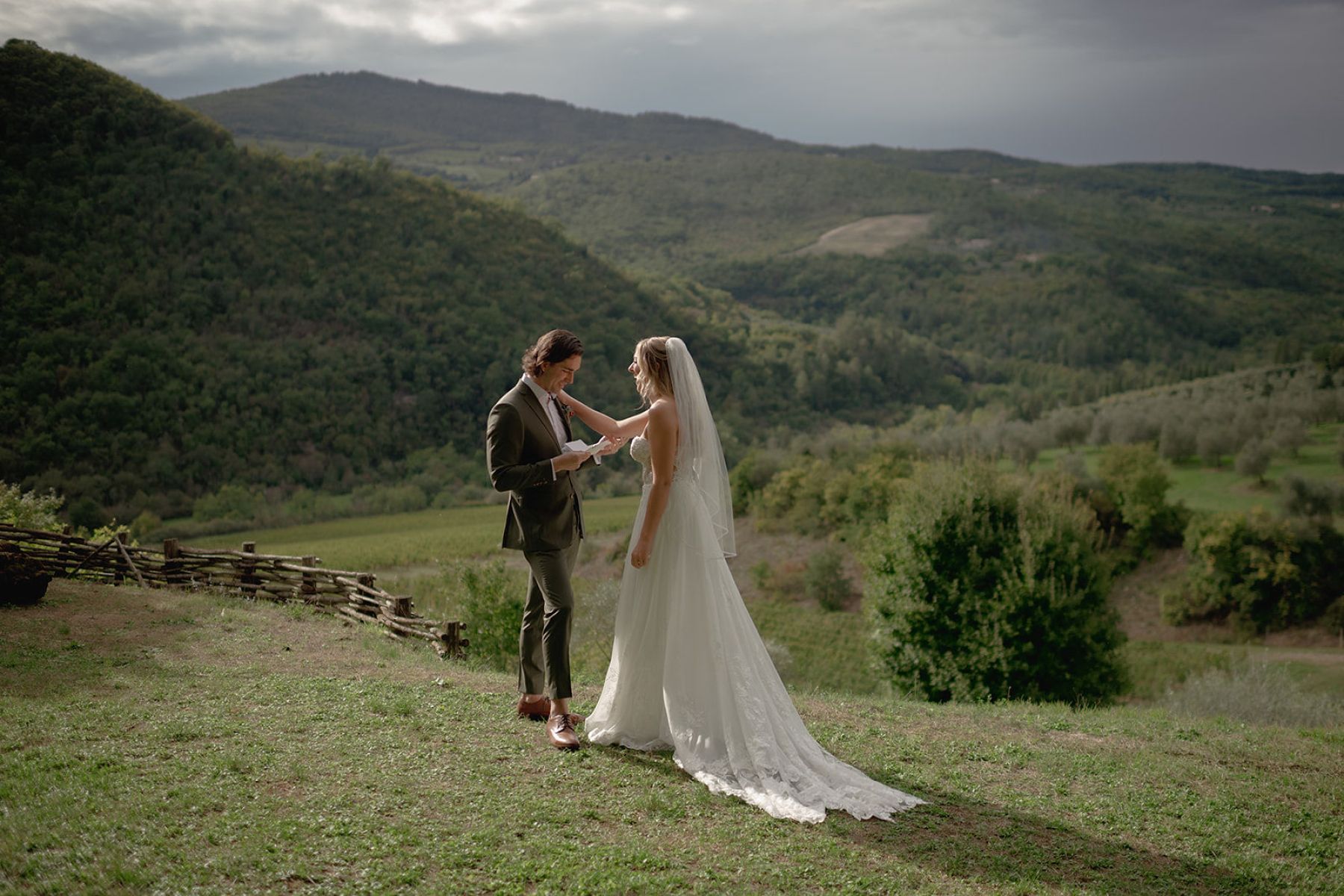 Kelli &amp; Steele's Romantic Tuscan Castle Wedding at Castello del Trebbio photo