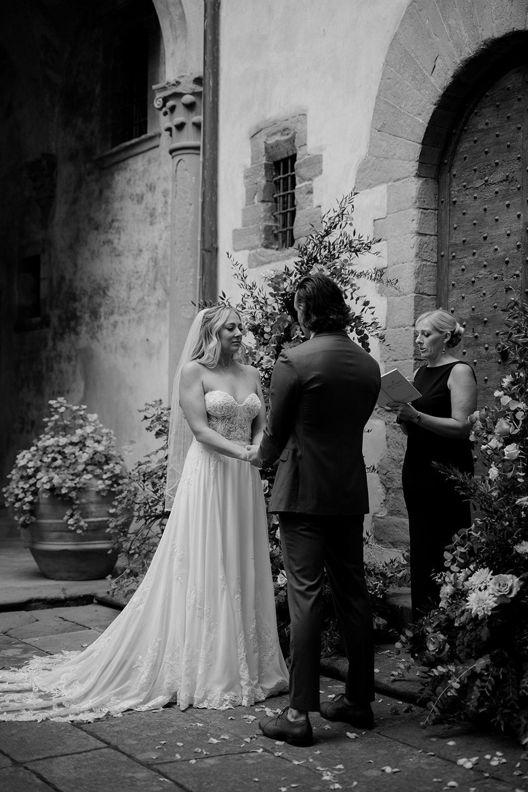 Kelli &amp; Steele's Romantic Tuscan Castle Wedding at Castello del Trebbio photo