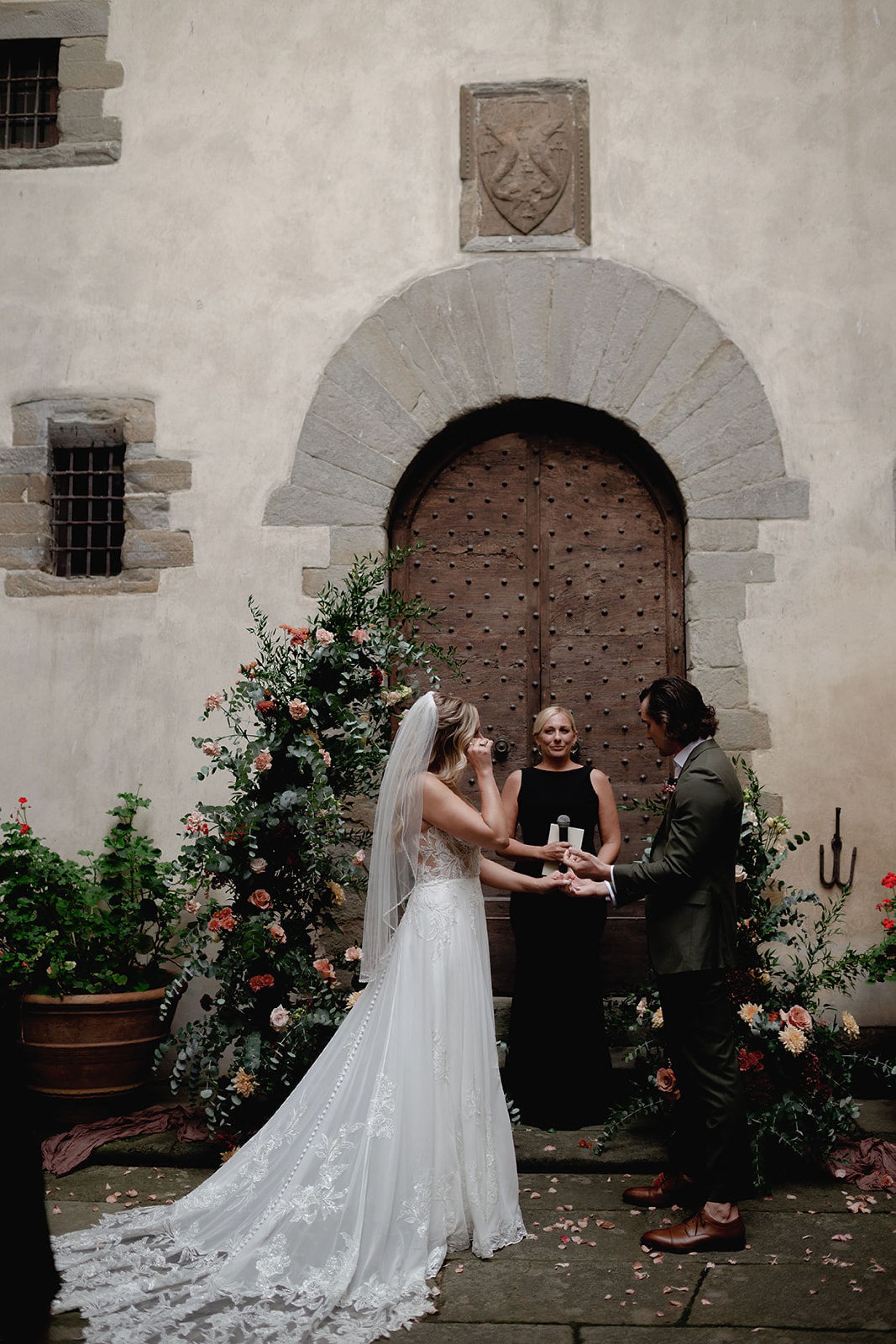 Kelli &amp; Steele's Romantic Tuscan Castle Wedding at Castello del Trebbio photo