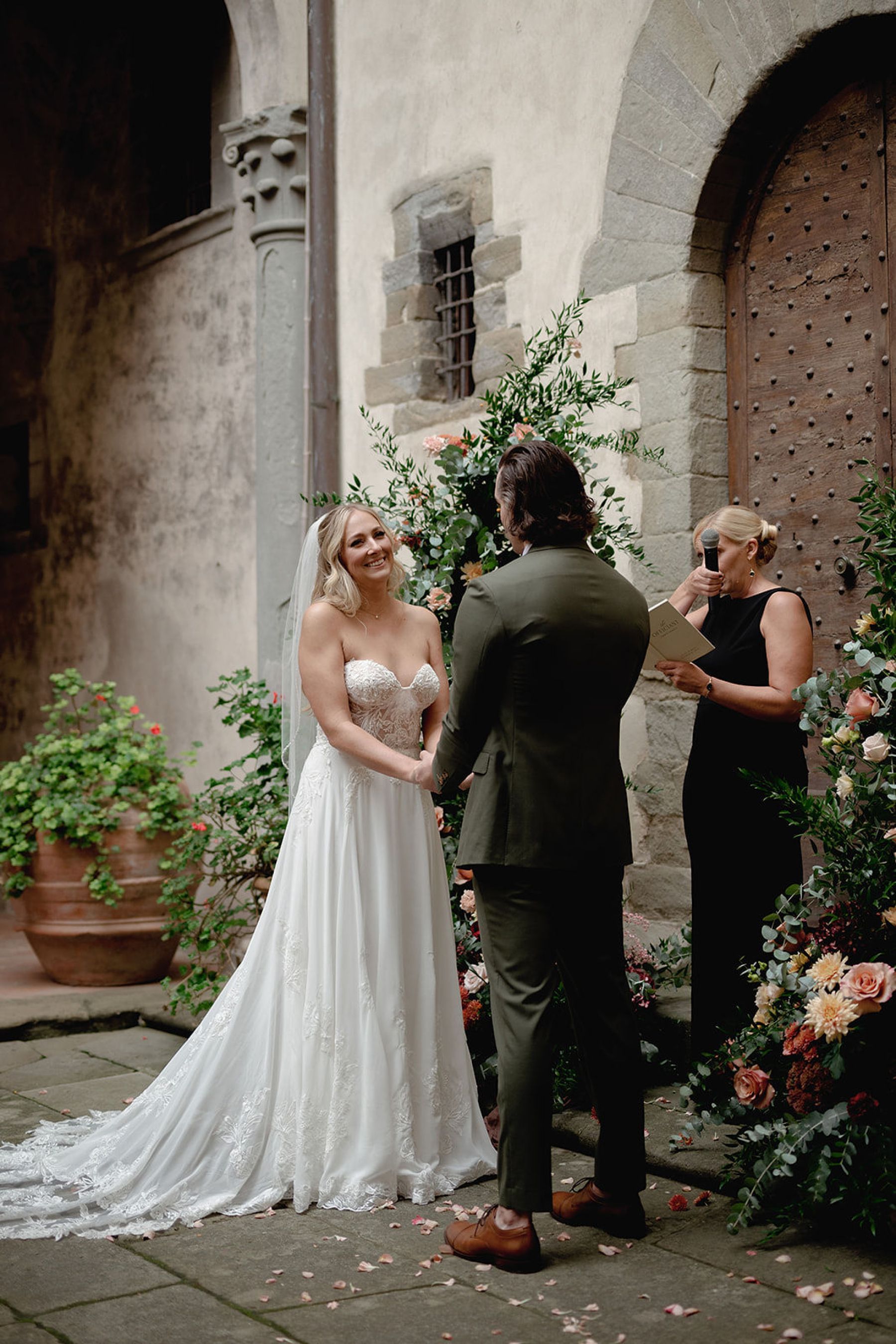 Kelli &amp; Steele's Romantic Tuscan Castle Wedding at Castello del Trebbio photo