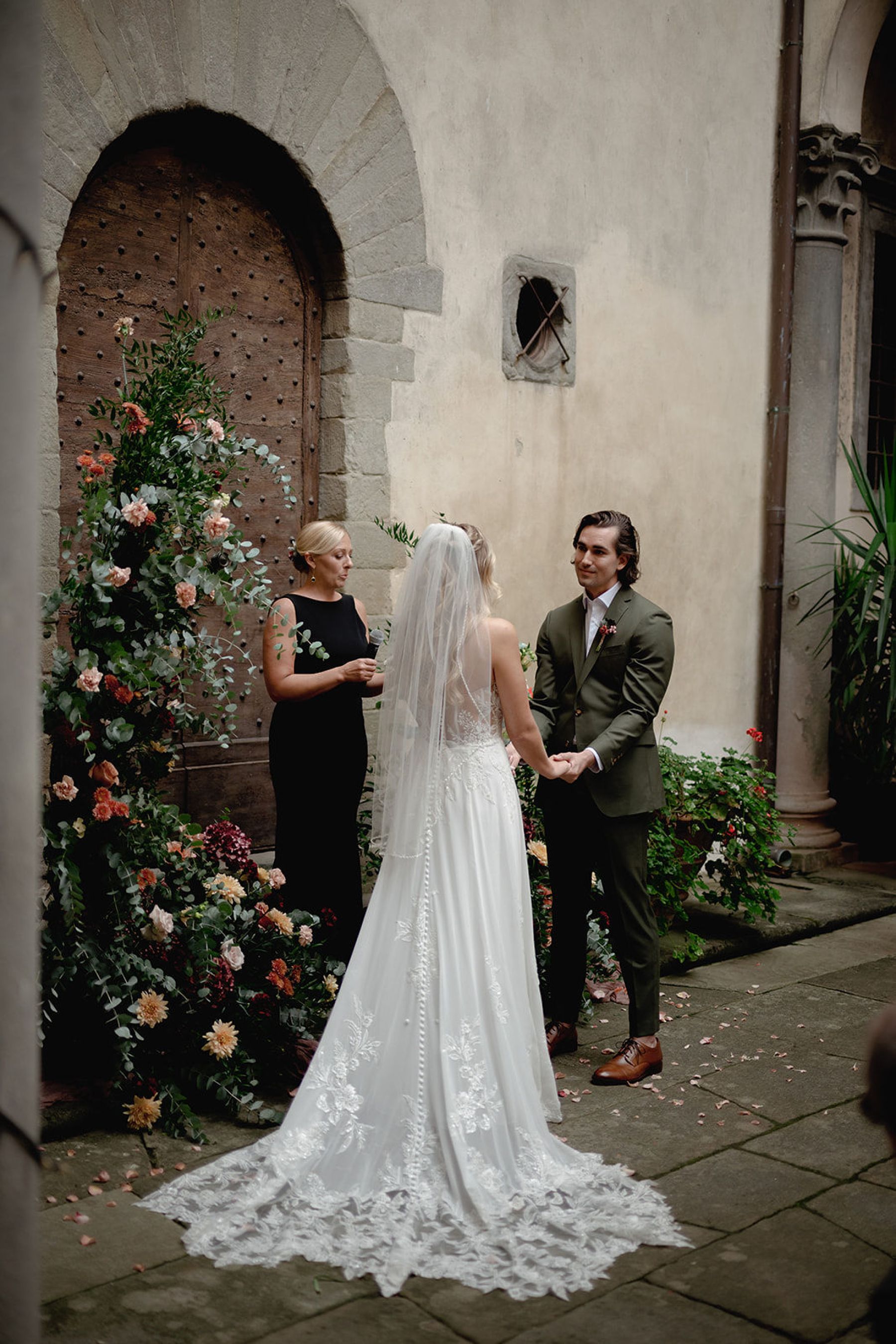 Kelli &amp; Steele's Romantic Tuscan Castle Wedding at Castello del Trebbio photo