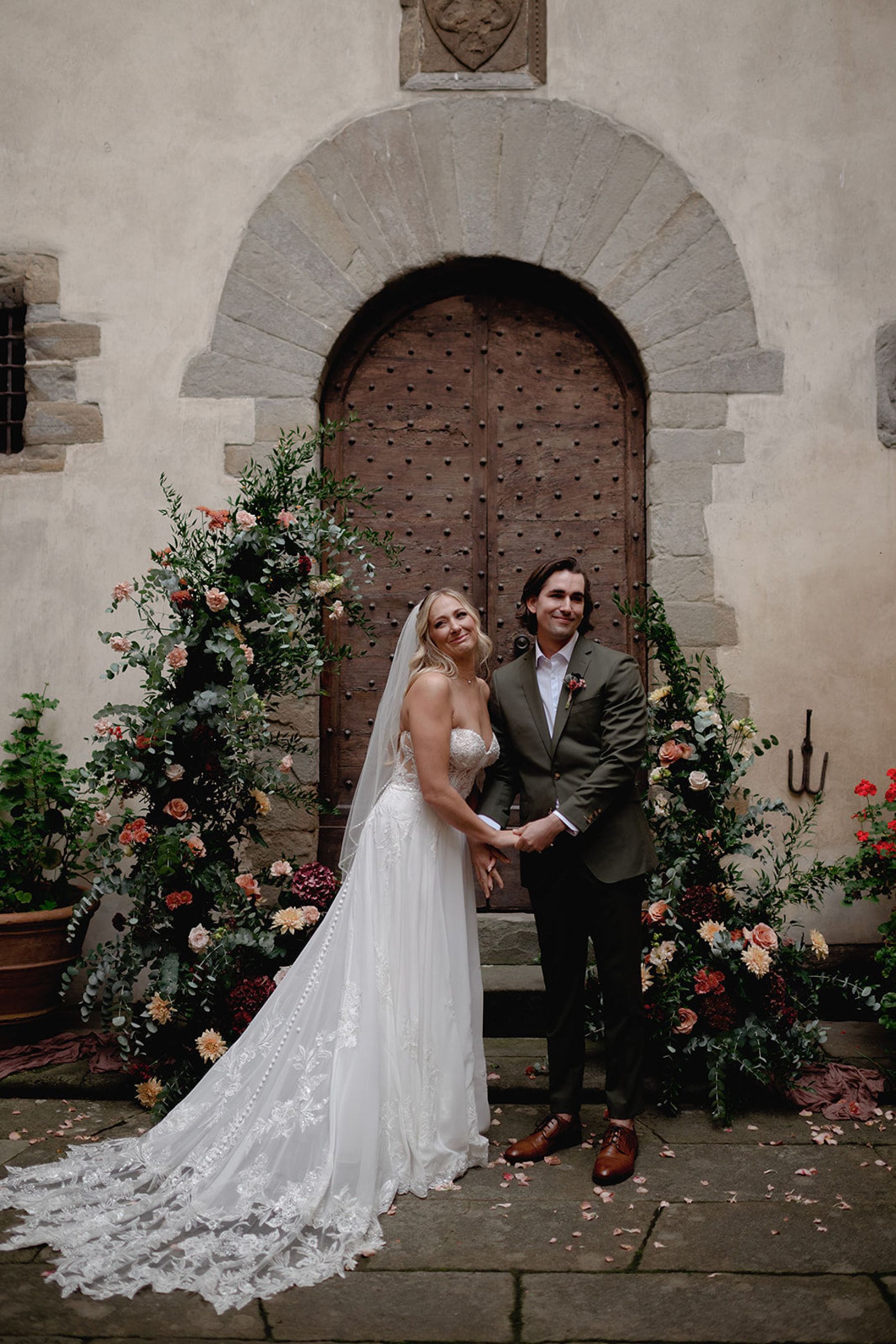 Kelli &amp; Steele's Romantic Tuscan Castle Wedding at Castello del Trebbio photo