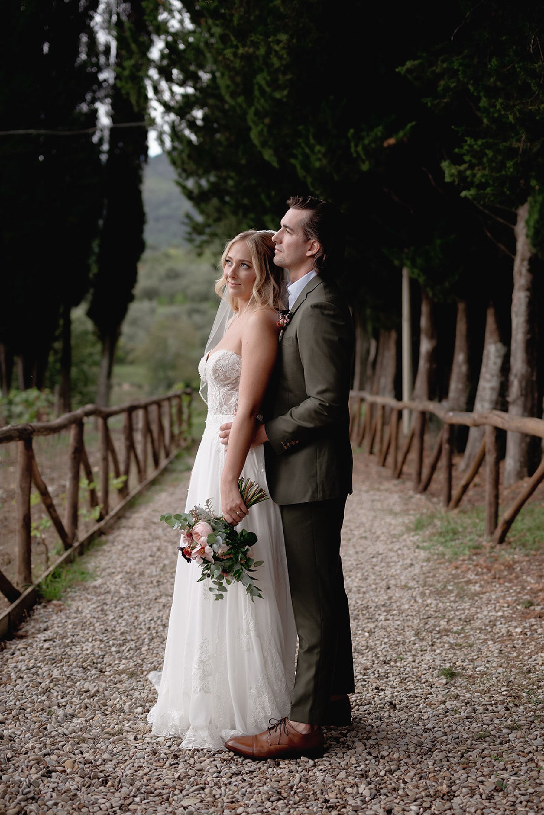 Kelli &amp; Steele's Romantic Tuscan Castle Wedding at Castello del Trebbio photo