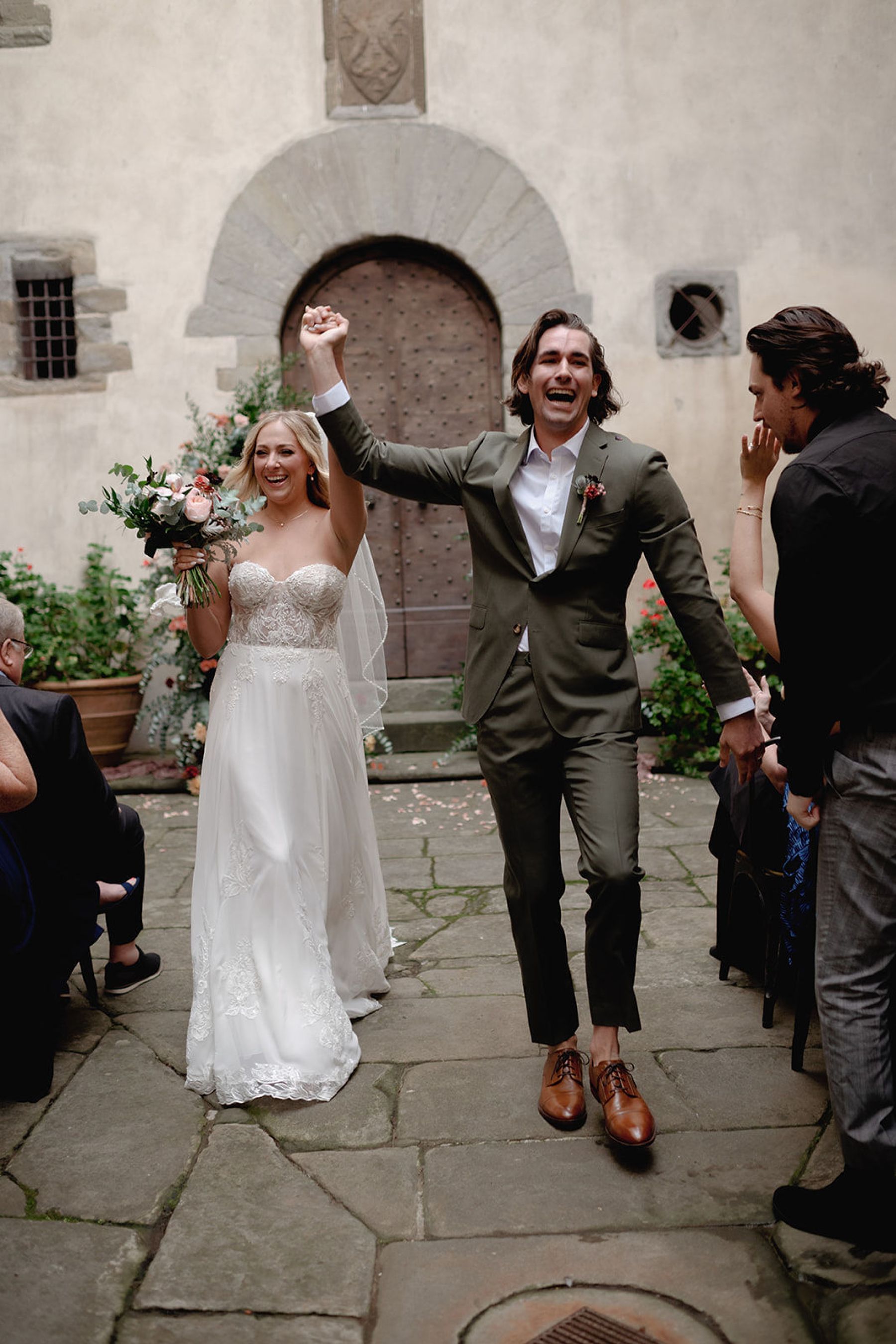 Kelli &amp; Steele's Romantic Tuscan Castle Wedding at Castello del Trebbio photo