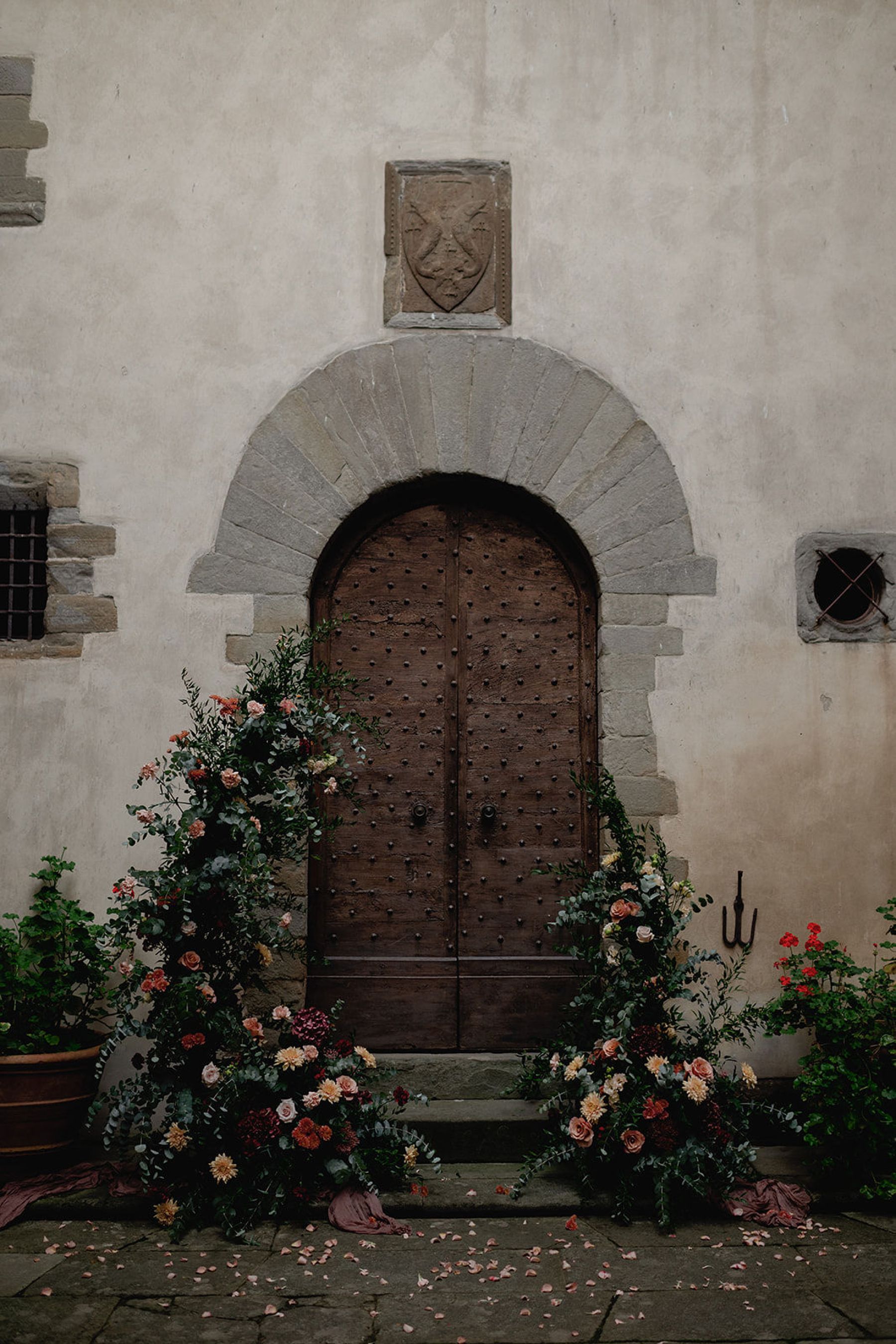 Kelli &amp; Steele's Romantic Tuscan Castle Wedding at Castello del Trebbio photo