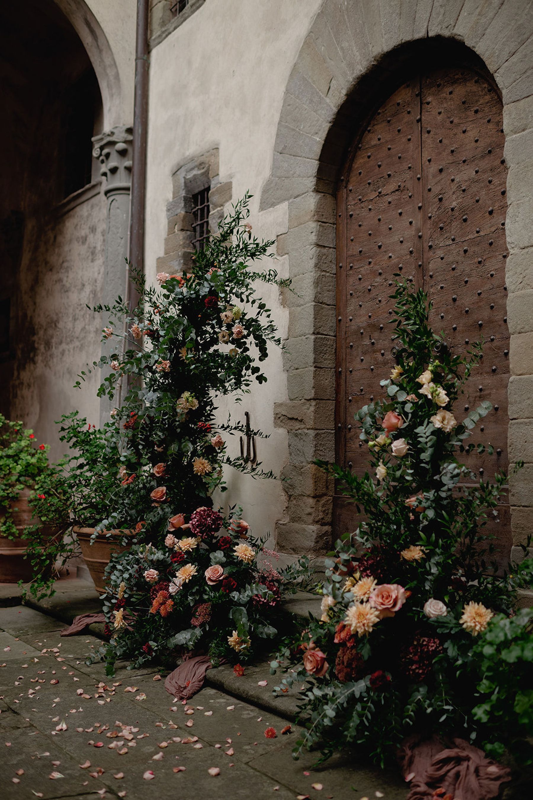 Kelli &amp; Steele's Romantic Tuscan Castle Wedding at Castello del Trebbio photo