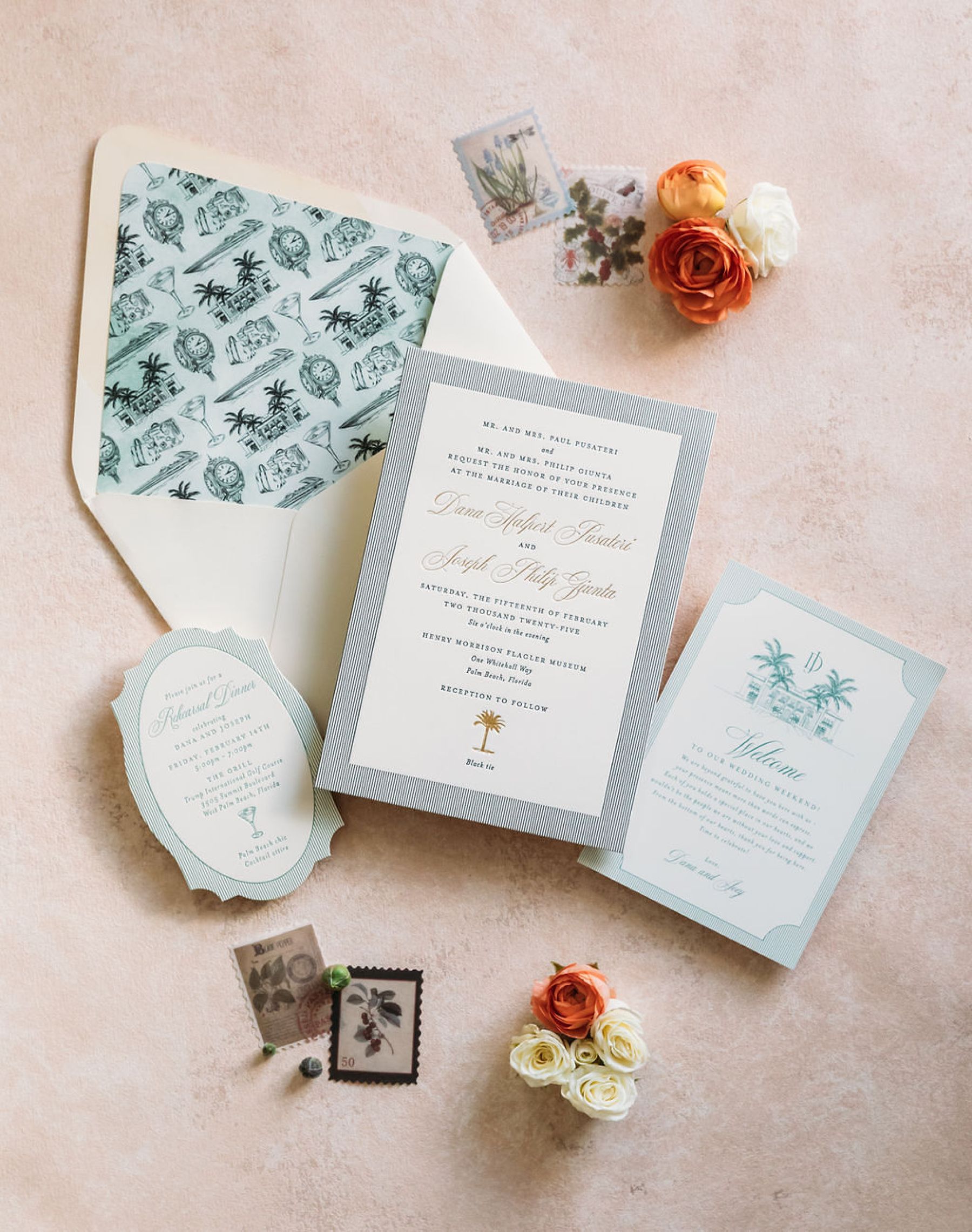 Dana &amp; Joey's Timeless Palm Beach Wedding at The Flagler Museum photo