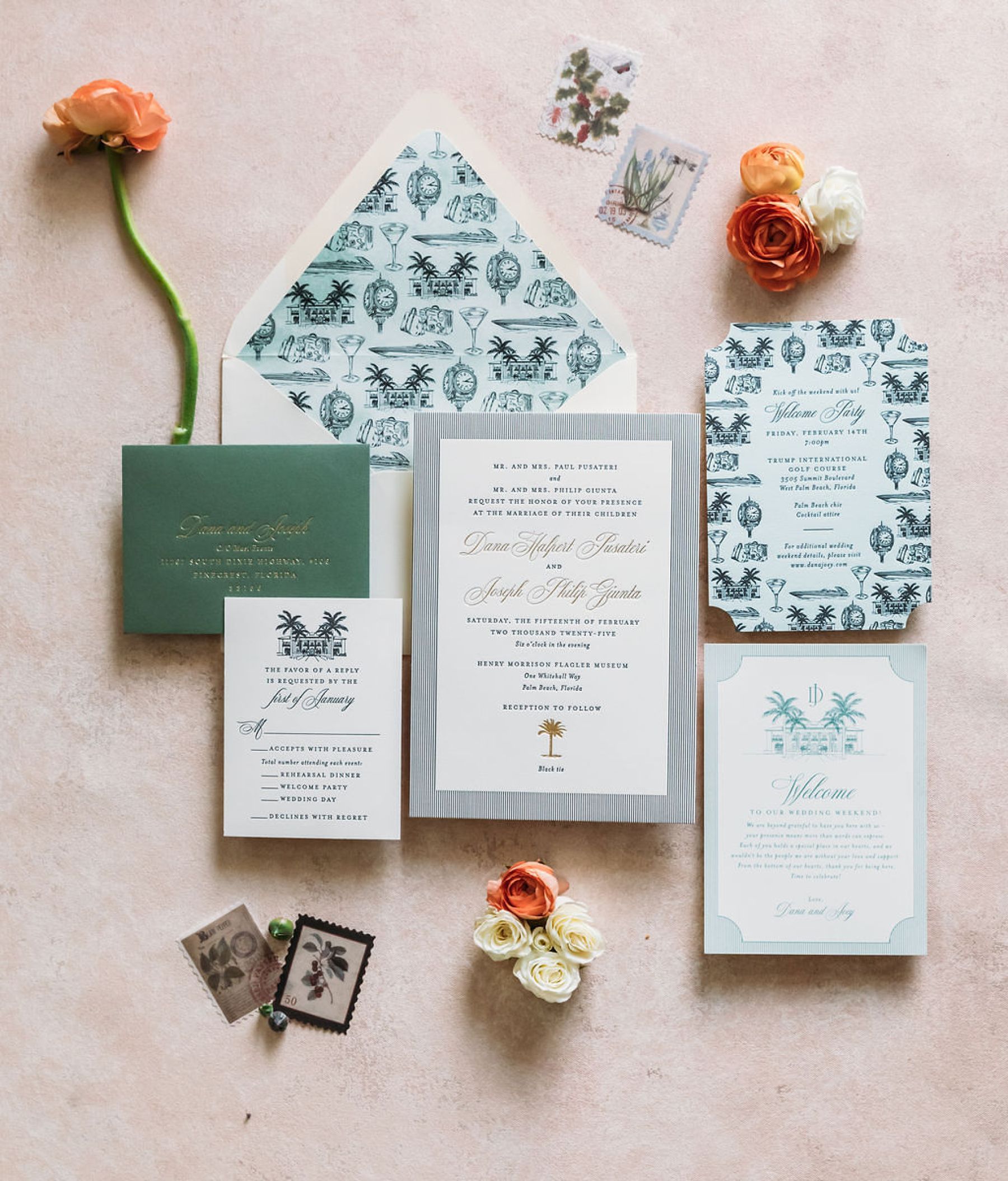 Dana &amp; Joey's Timeless Palm Beach Wedding at The Flagler Museum photo