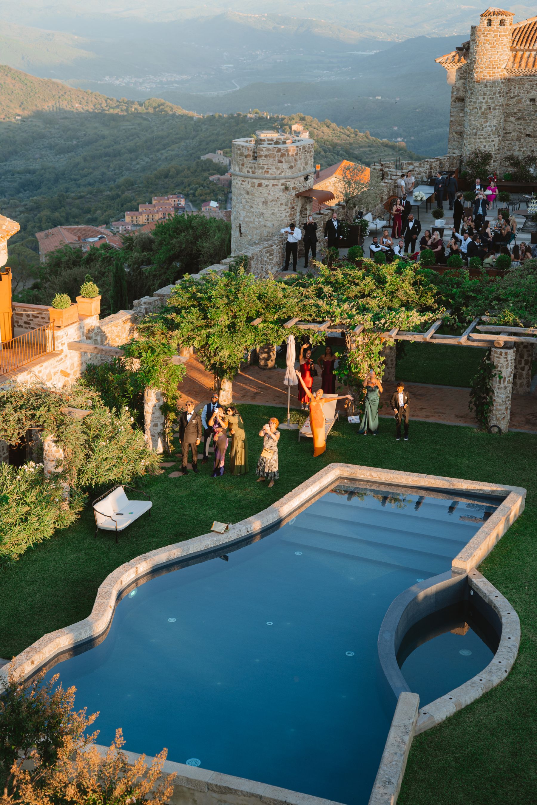 Love Among the Hills: Elléa &amp; Shiro’s Enchanting Wedding at Castello Di Rocca photo