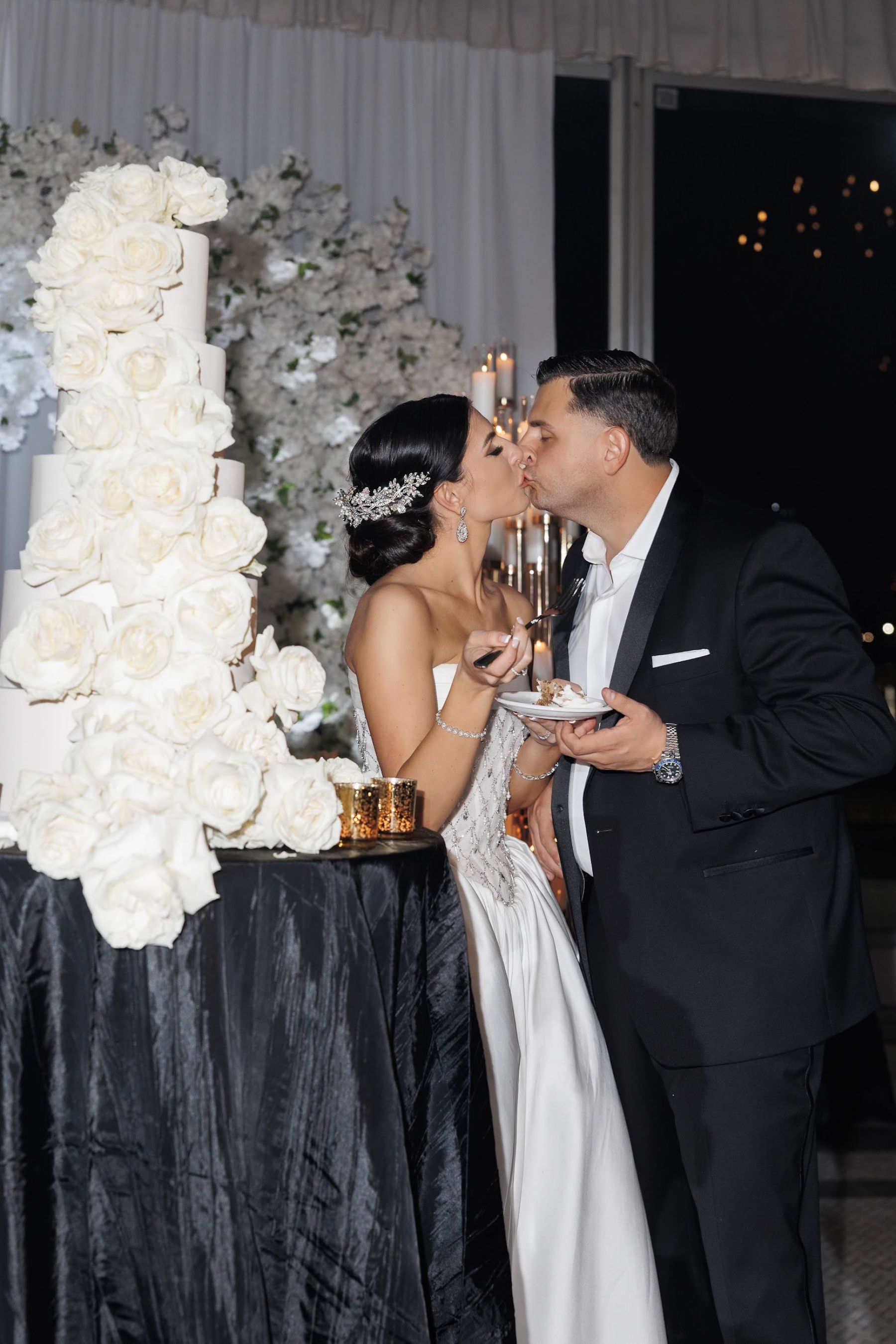 A Love Story Written in Candlelight: Samantha &amp; Ali's Staten Island Wedding at Angelina's Ristorante photo